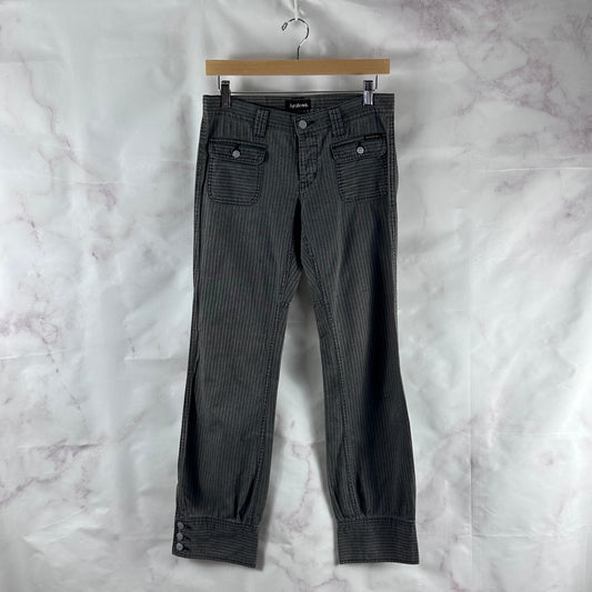 Hysteric Glamour Grey Striped Front Pocket Pants