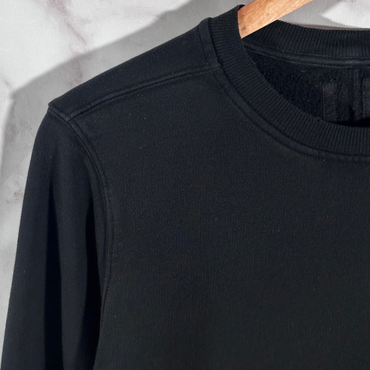 Rick Owens DRKSHDW F/W16 Black Patch Crewneck