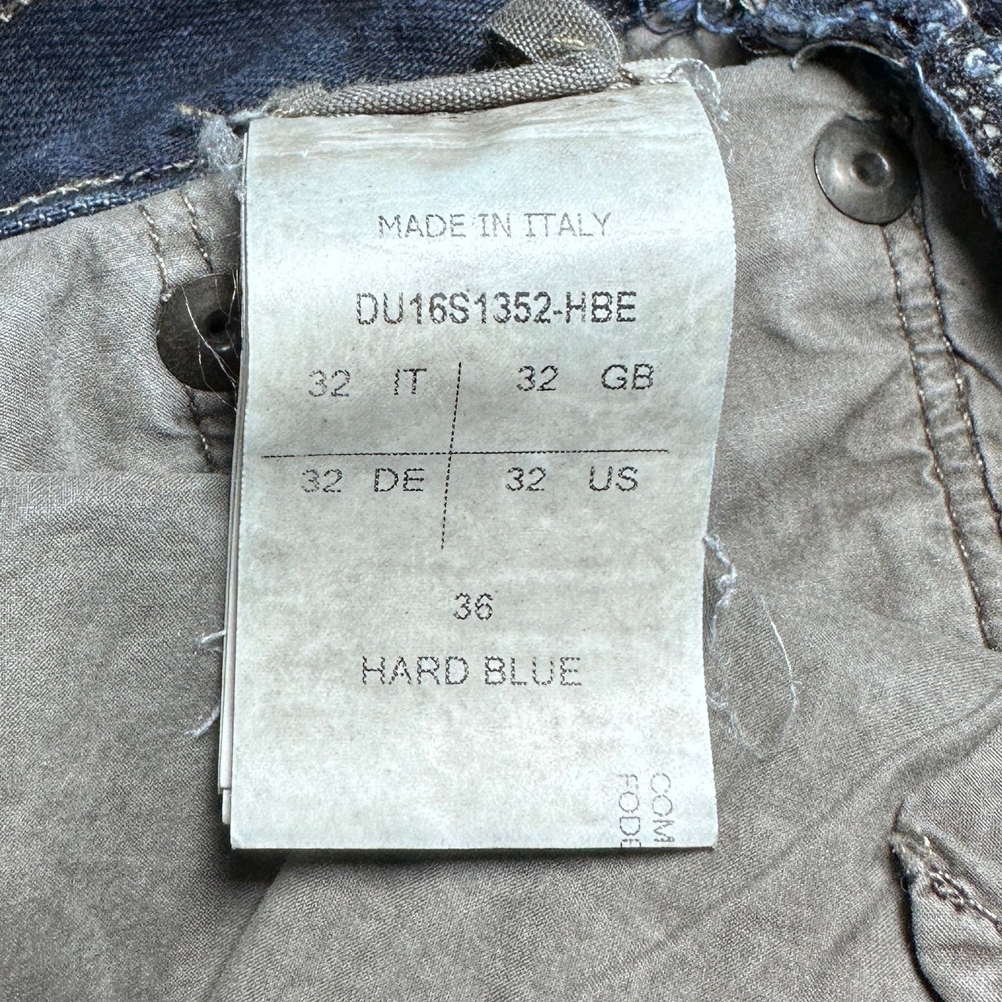 Rick Owens DRKSHDW Hard Blue Berlin Cut Denim