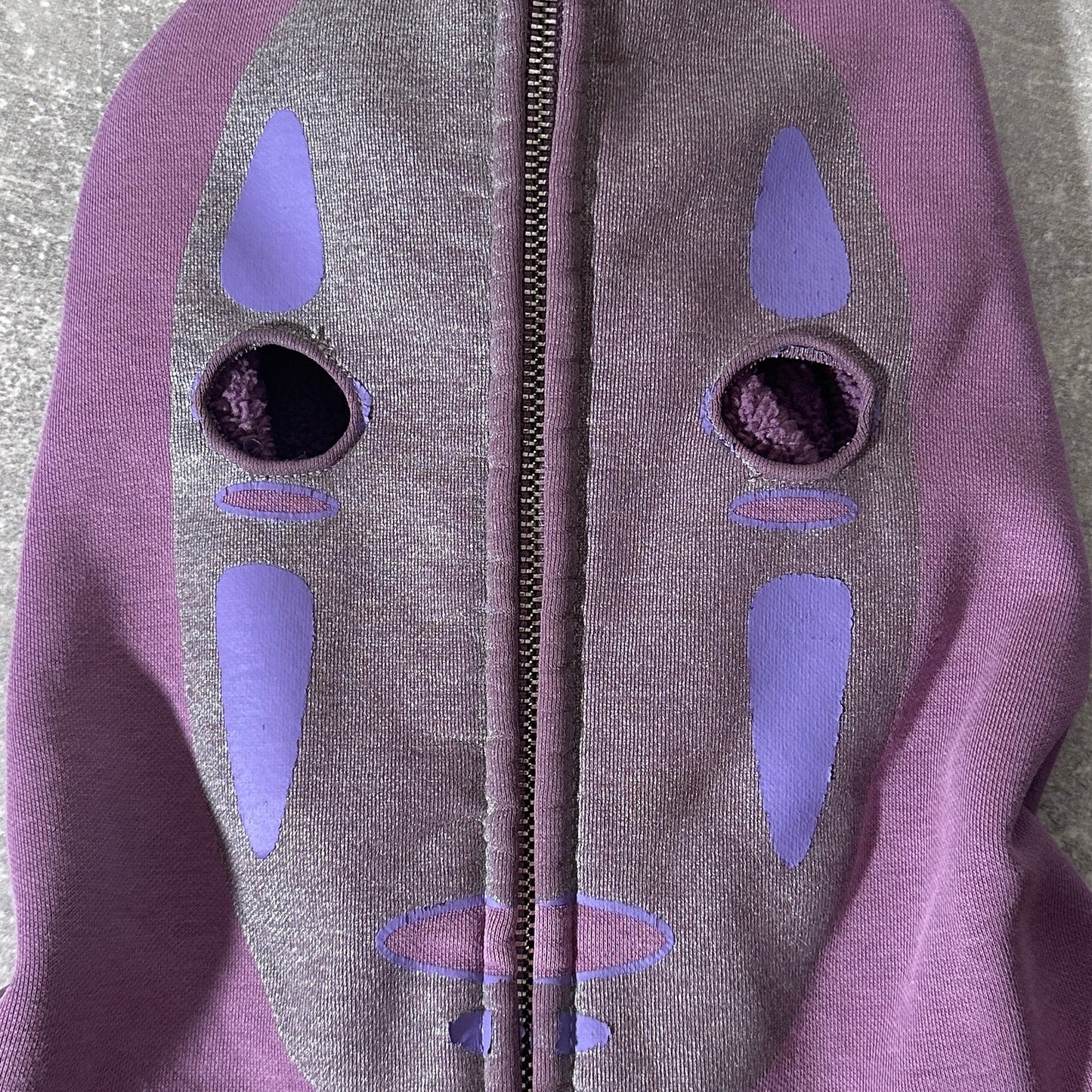 Siberia Hills ‘Spiritual Children’ Purple Full Zip No Face Hoodie