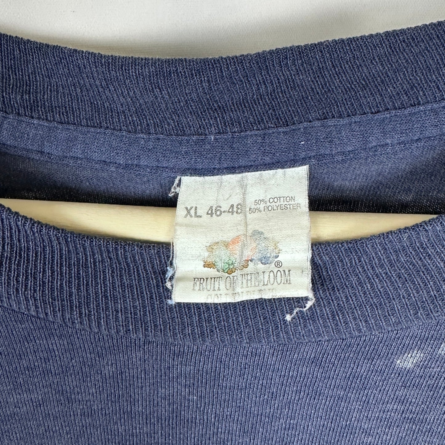 Vintage Thrashed Blue Pocket Tee