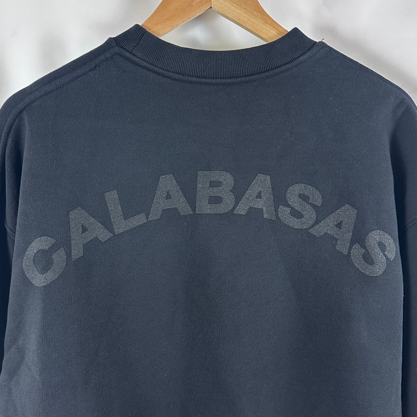 Yeezy Season 5 Calabasas Black Crest Crewneck Sweatshirt