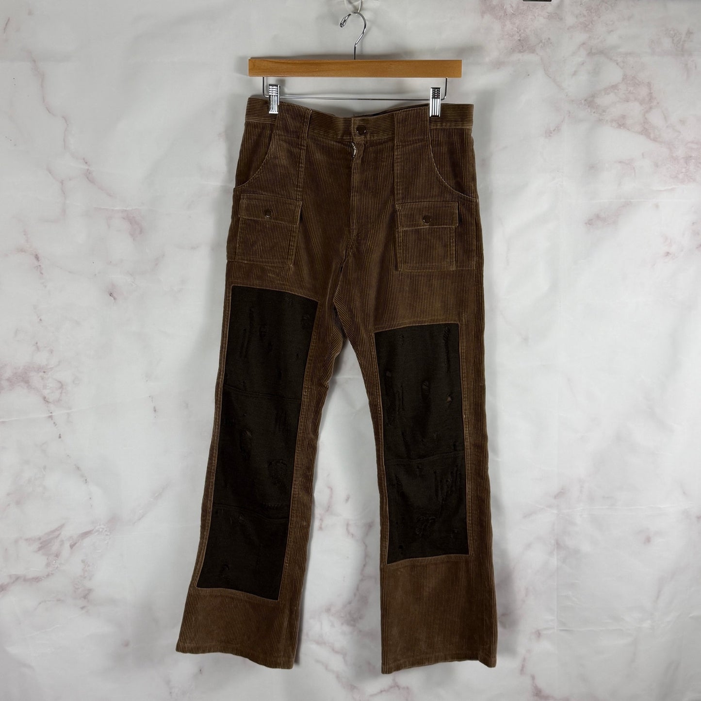 Undercover A/W02 Witch's Cell Division Brown Corduroy Cargo Pant