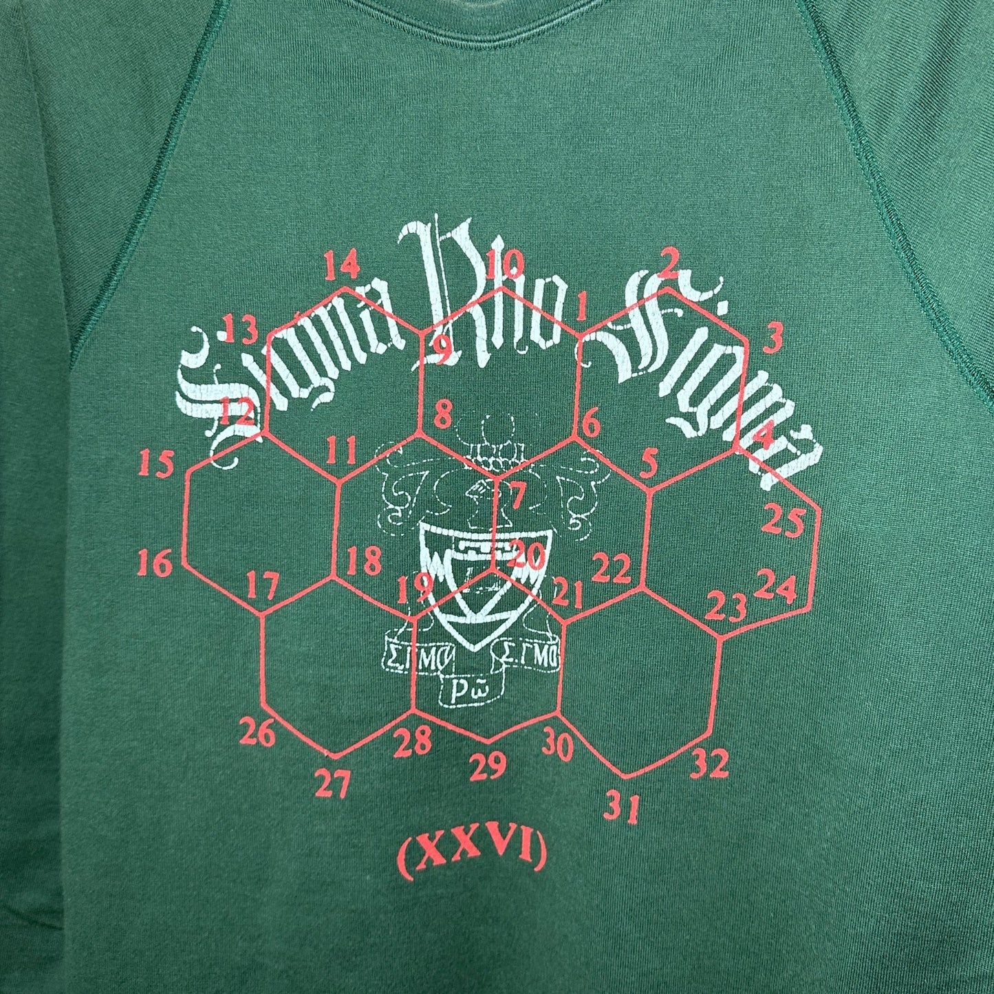 Undercover S/S11 ‘Underman’ Sigma Rho Green 3/4-Sleeve Tee