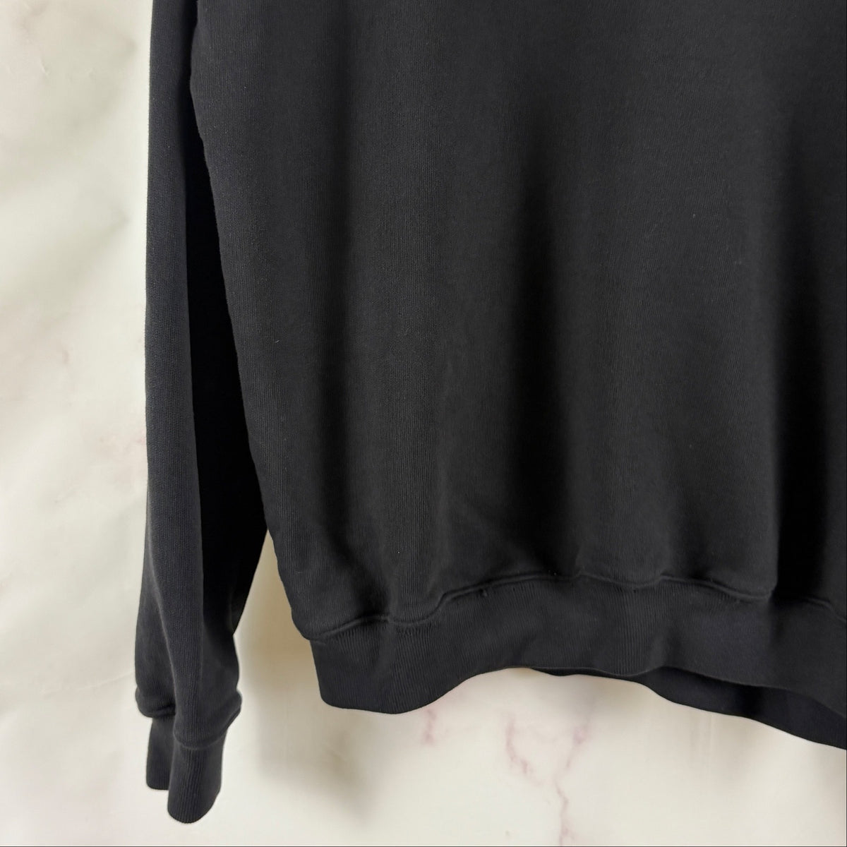 Yeezy Season 5 Calabasas Black Crest Crewneck Sweatshirt