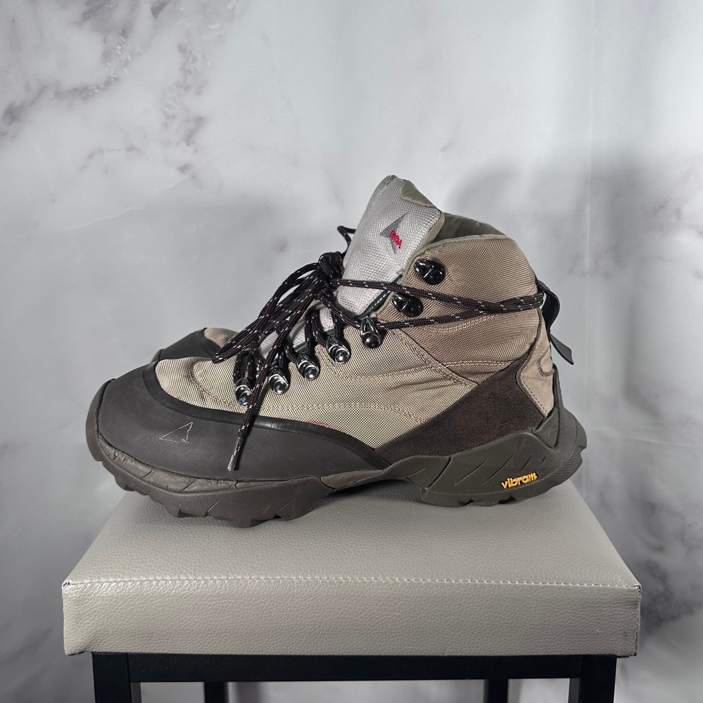 ROA Andreas Strap Boot Taupe Brown