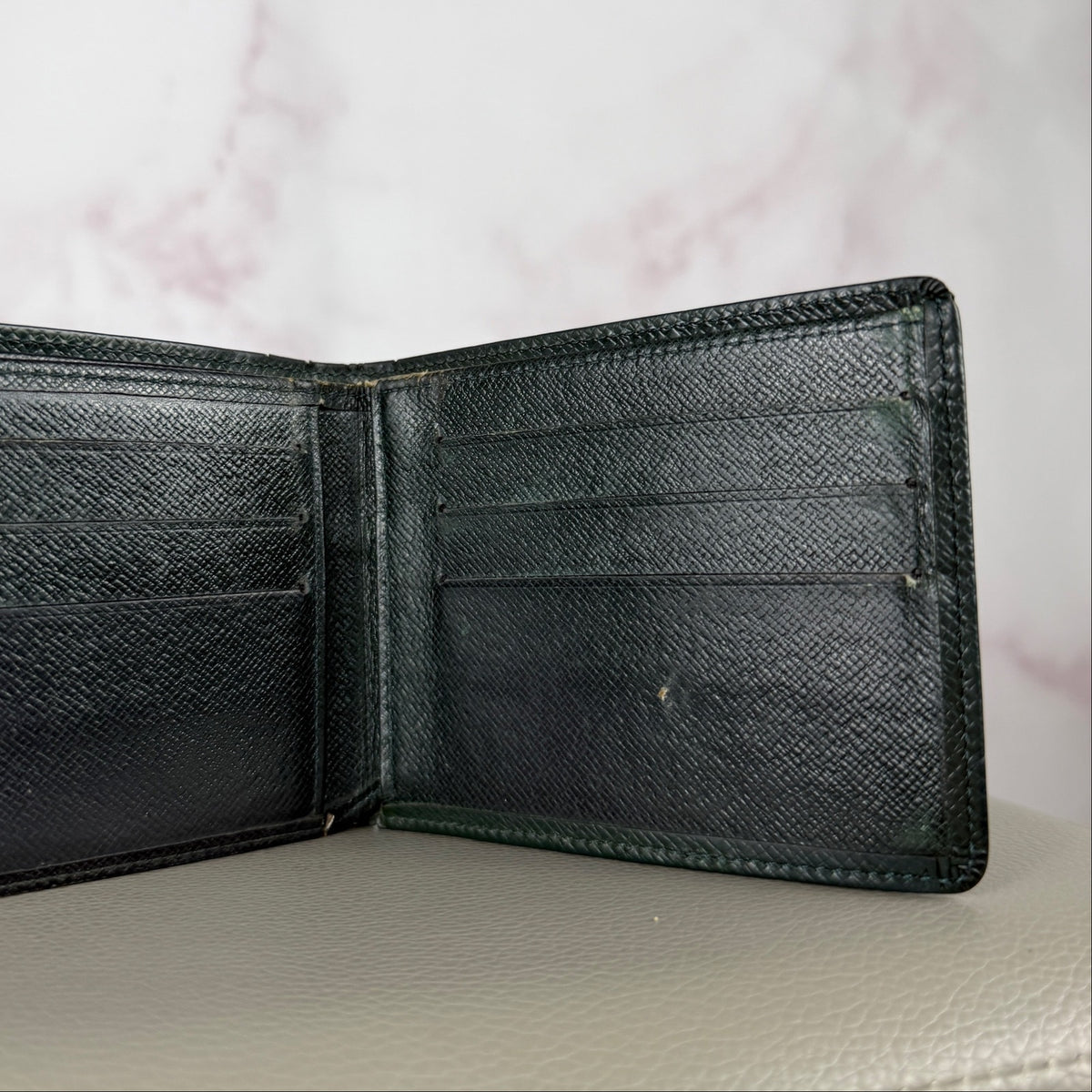 Louis Vuitton Green Epi Bifold Wallet