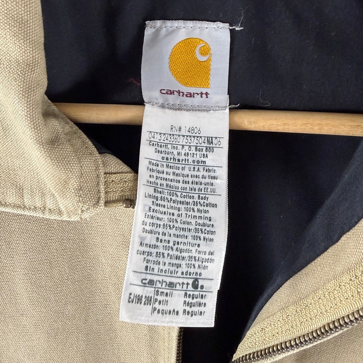 Carhartt Tan Traditional Detroit Chore Coat