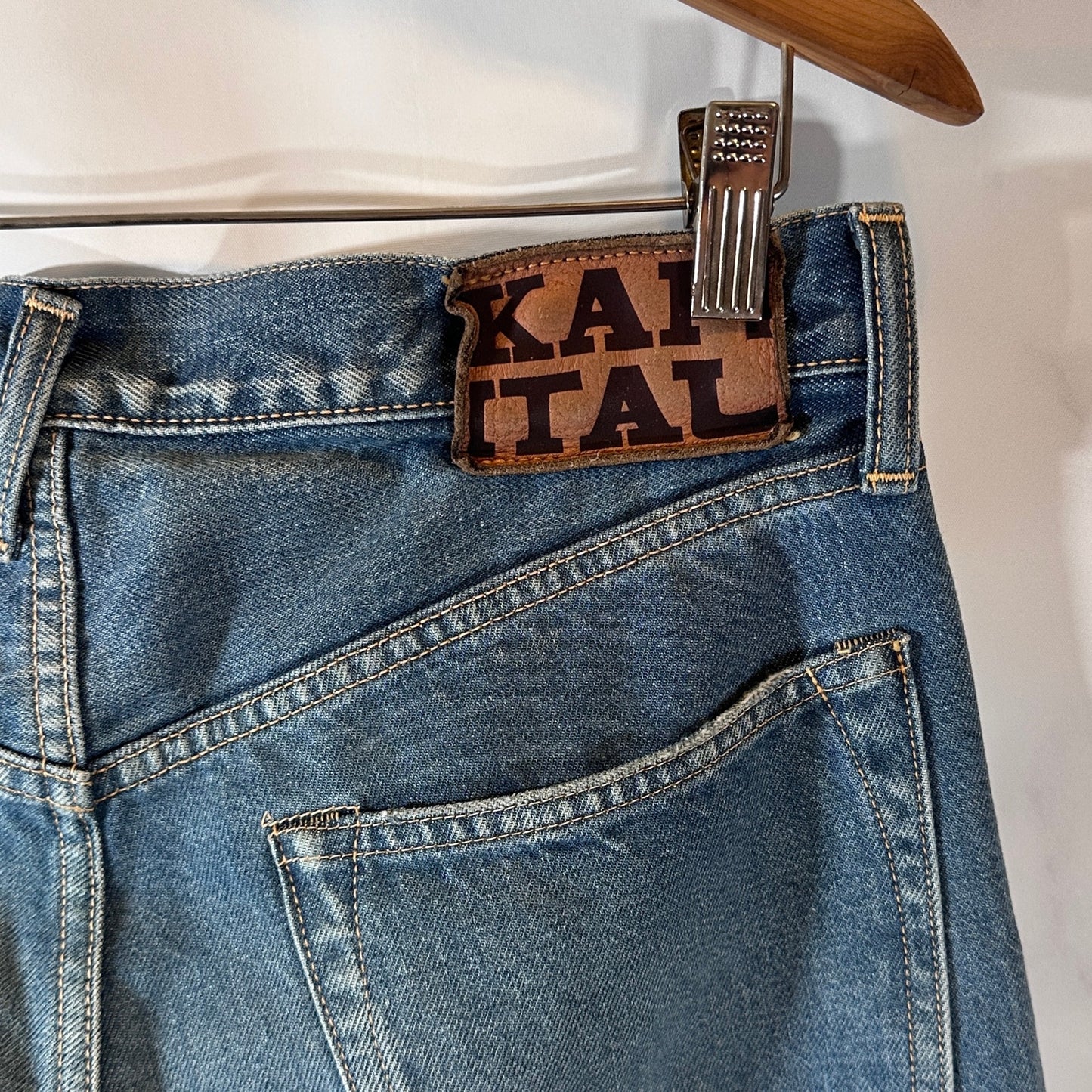 Kapital Blue Straight Denim Jeans