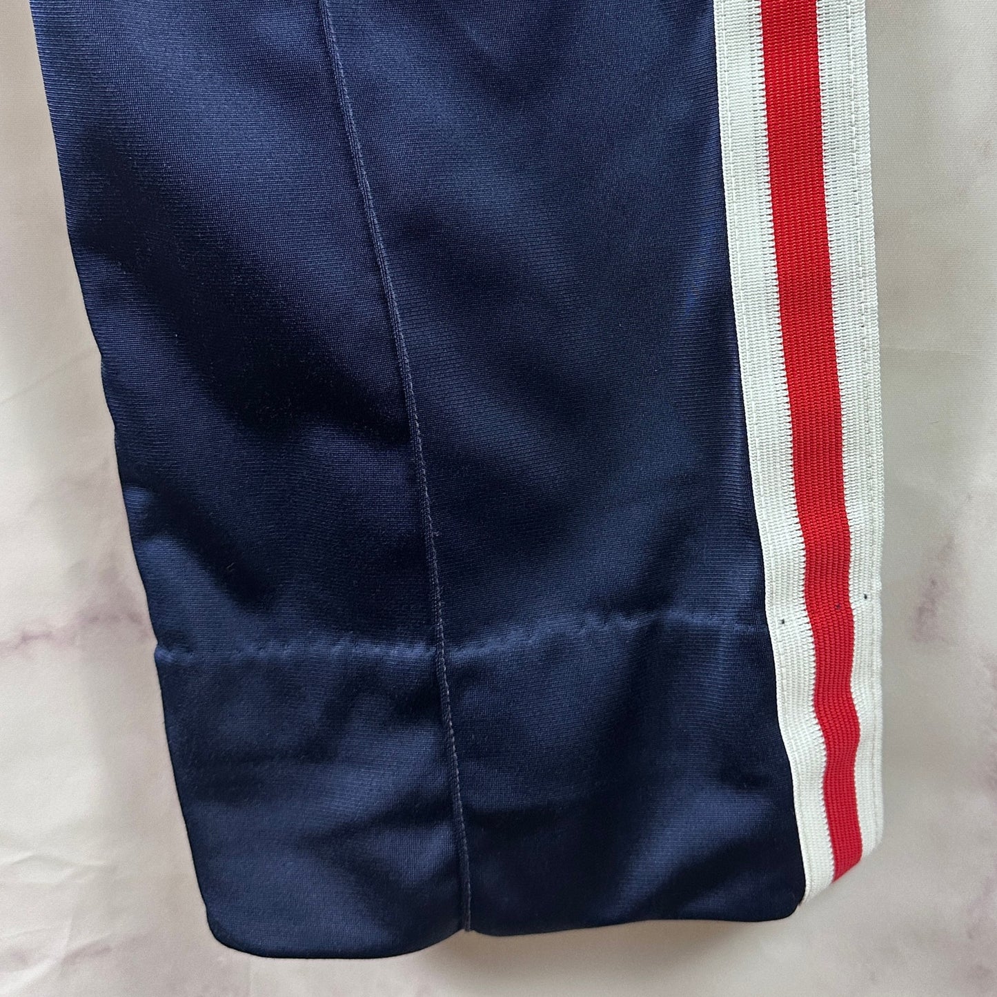 Vintage 80s The Finals Navy Pleated Track Pants