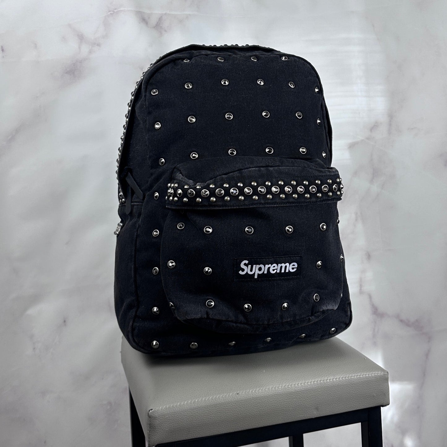 Supreme x b.b. Simon Black Denim Backpack