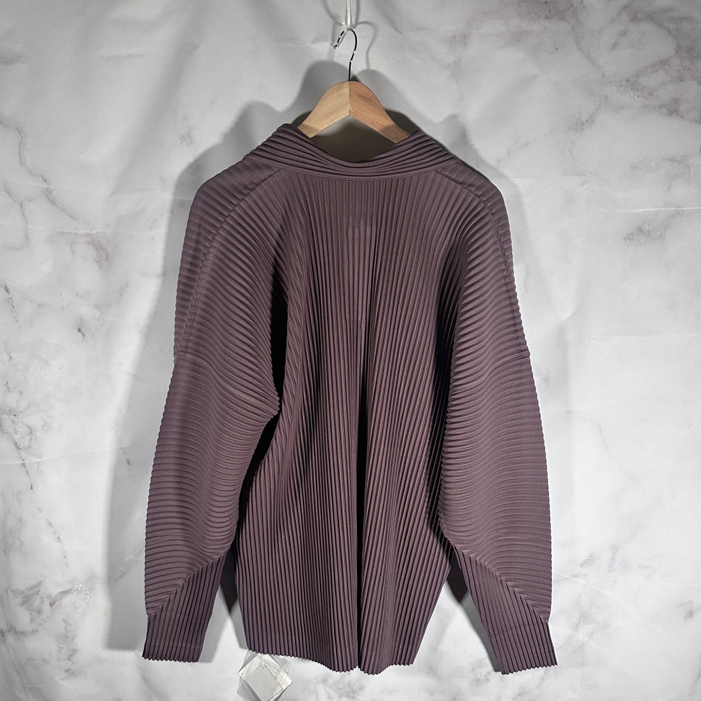 Issey Miyake Homme Plisse Mauve Longsleeve Polo Shirt