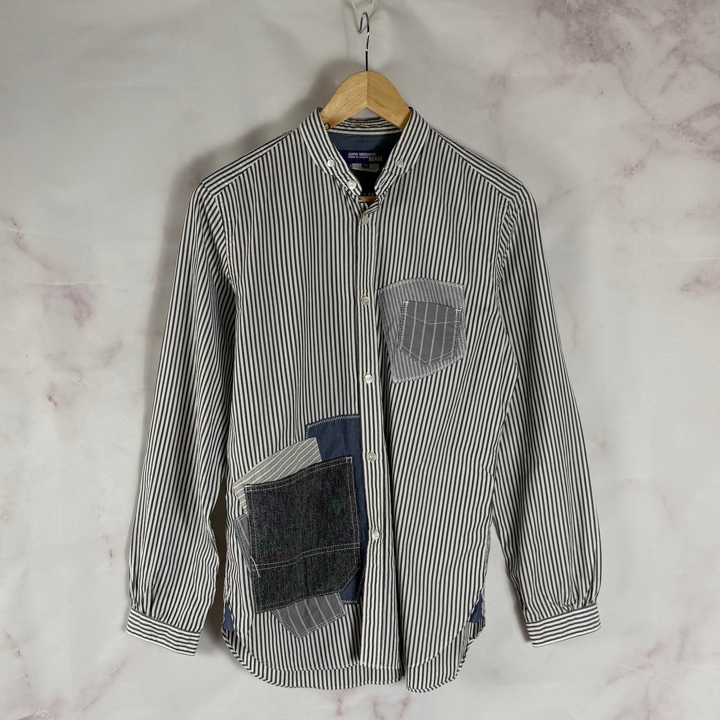 Junya Watanabe Comme des Garcons MAN Patchwork Striped Shirt