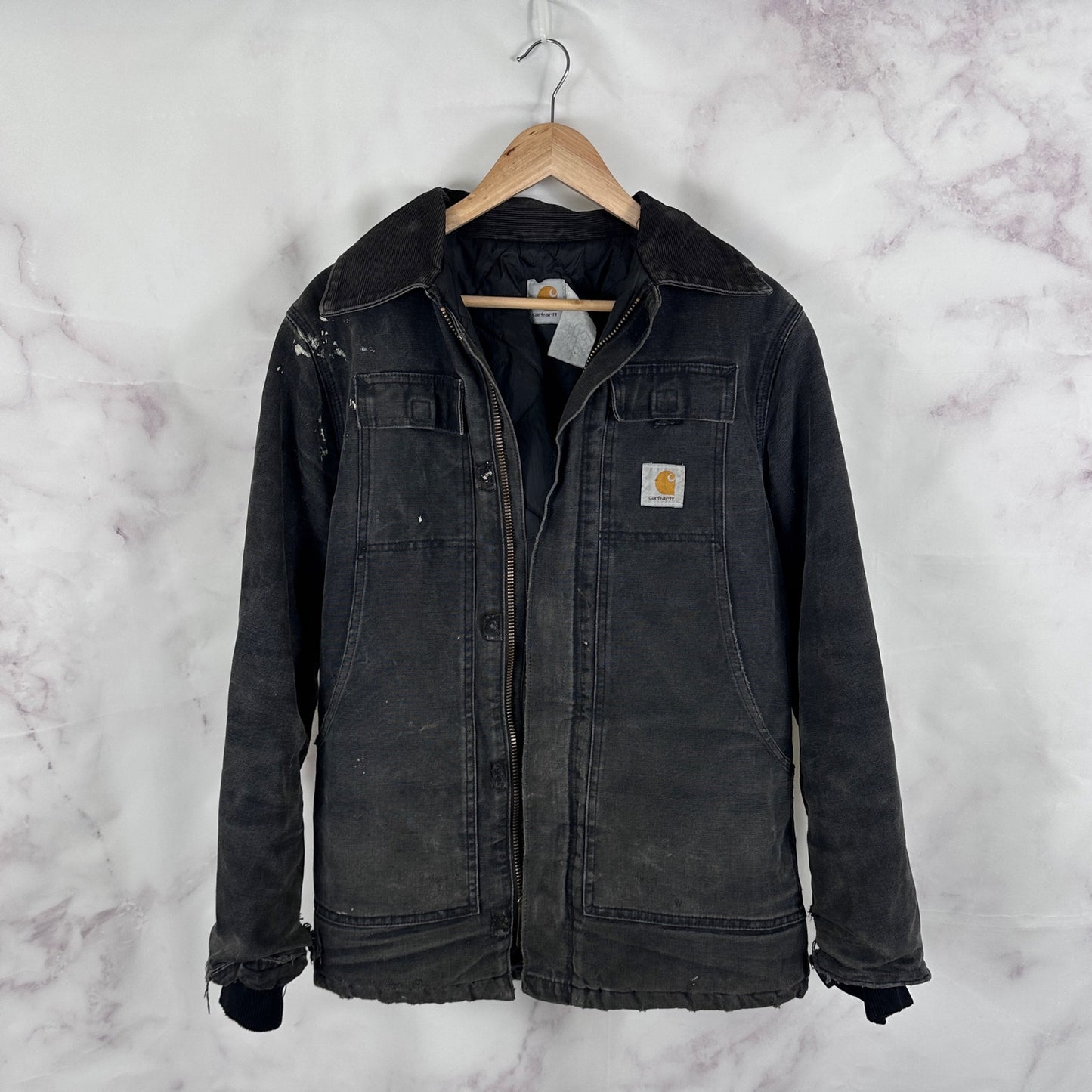 Vintage Carhartt Black Arctic Work Coat