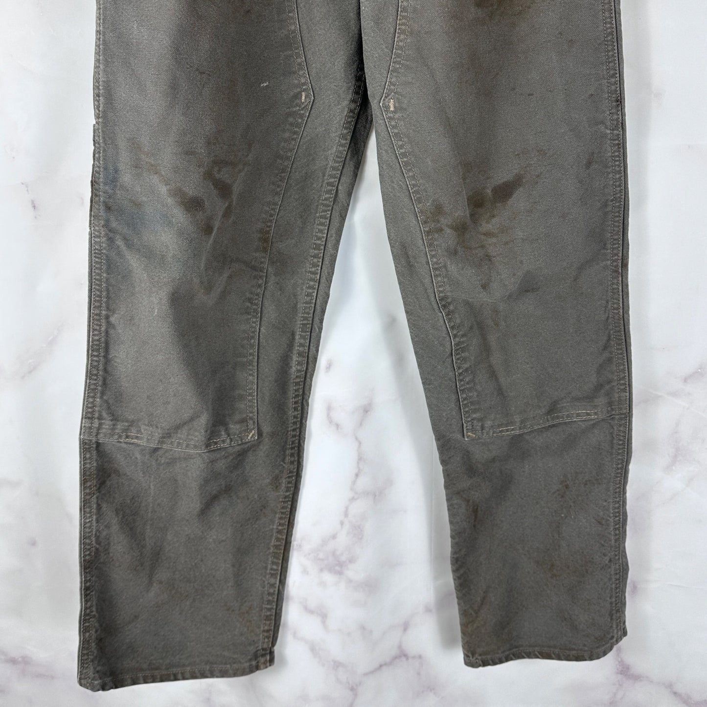 Prison Blue Grey Double Knee Work Pants
