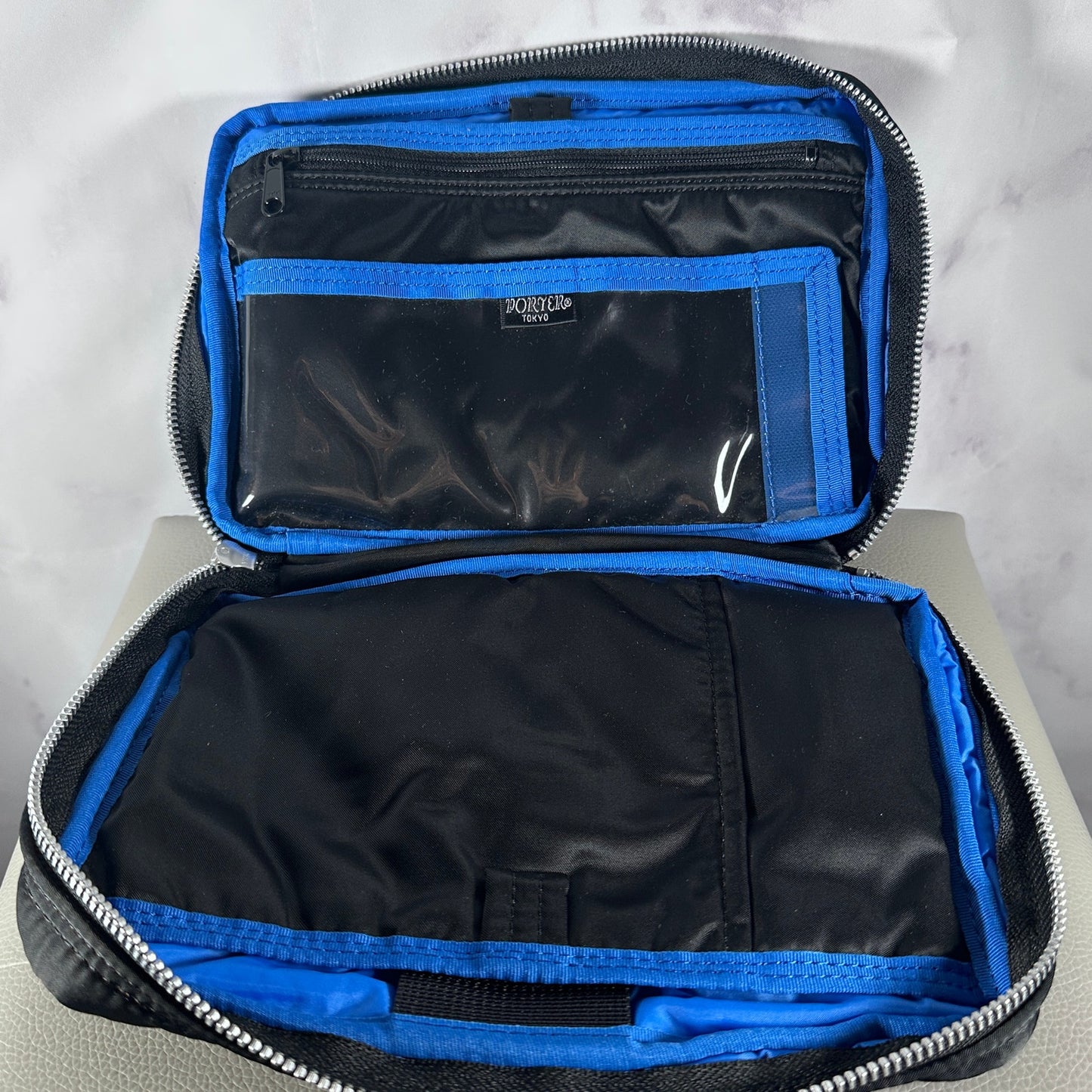 Porter Tokyo Black Zipper Accessory Pouch
