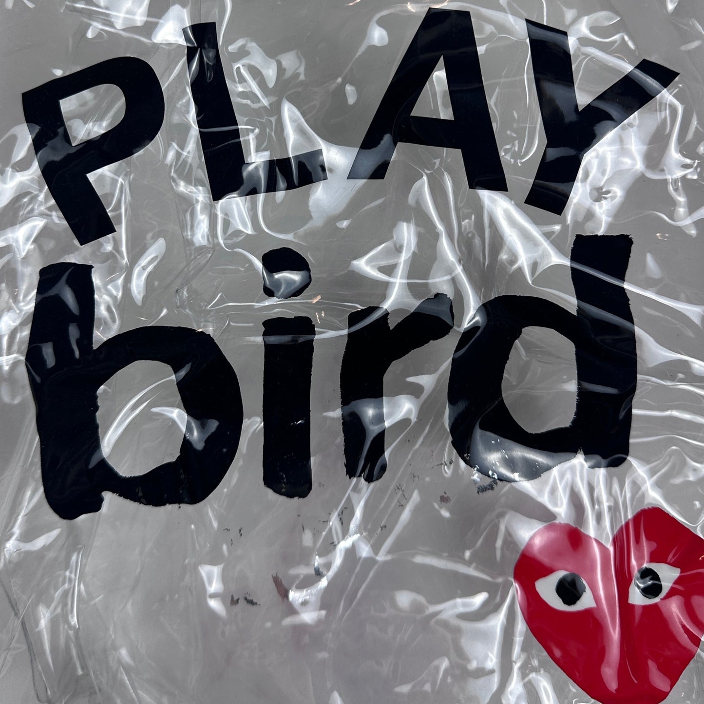 Comme des Garçons PLAY BIRD Translucent Tote Bag