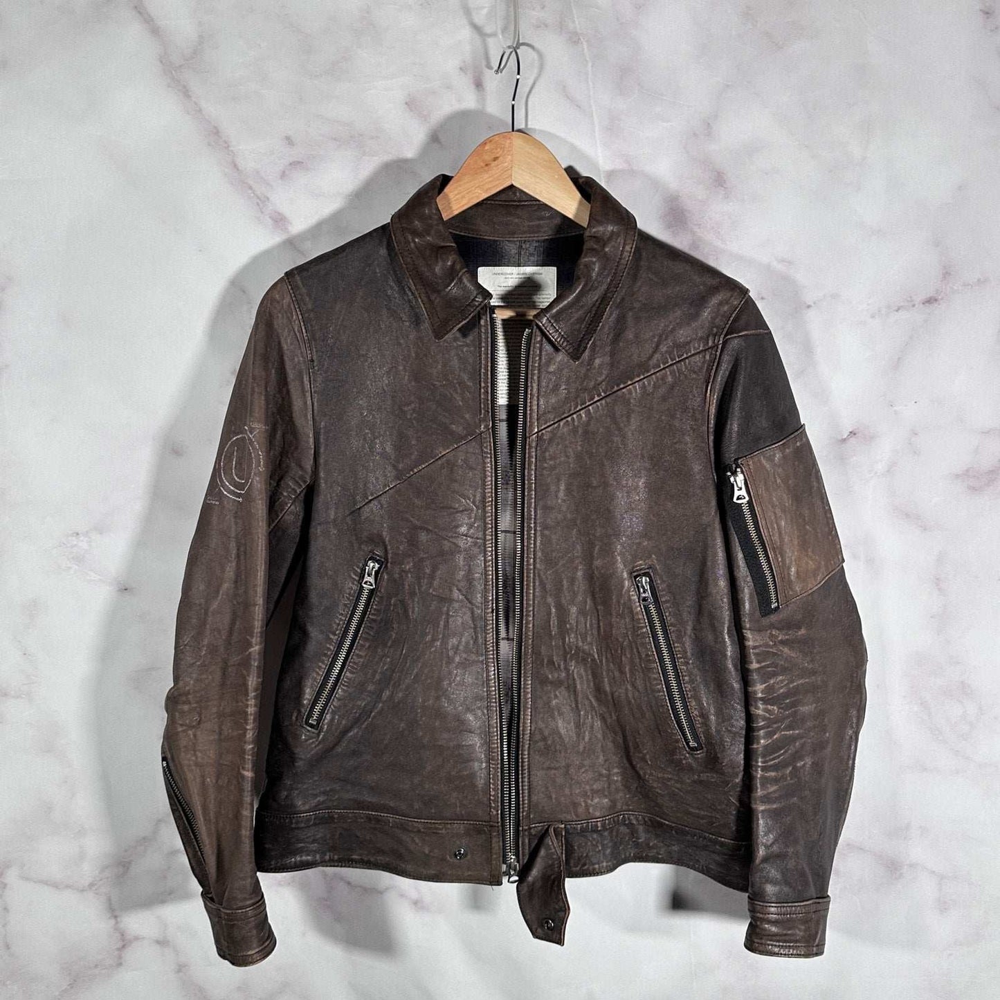 Undercover A/W10 Brown Lamb Leather ‘GiRA’ Jacket