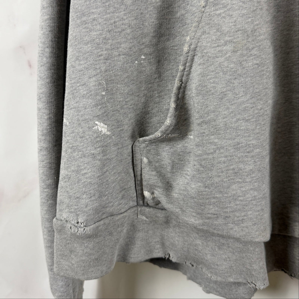Balenciaga 90/10 Grey Distressed Hoodie