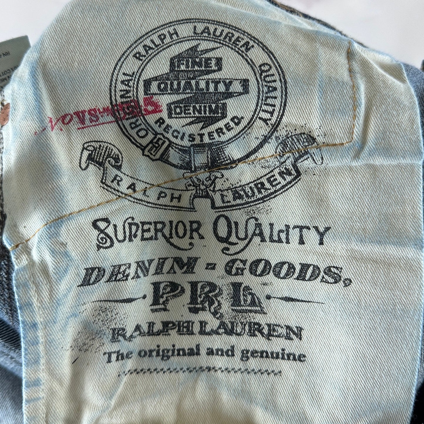 Polo Ralph Lauren PRL 867 Raw Selvedge Denim