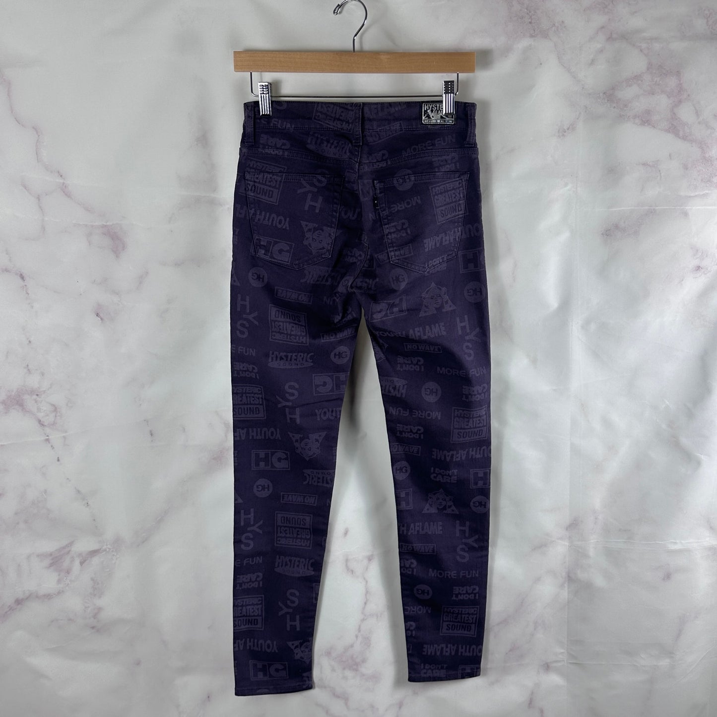 Hysteric Glamour Purple All-Over Print Pants