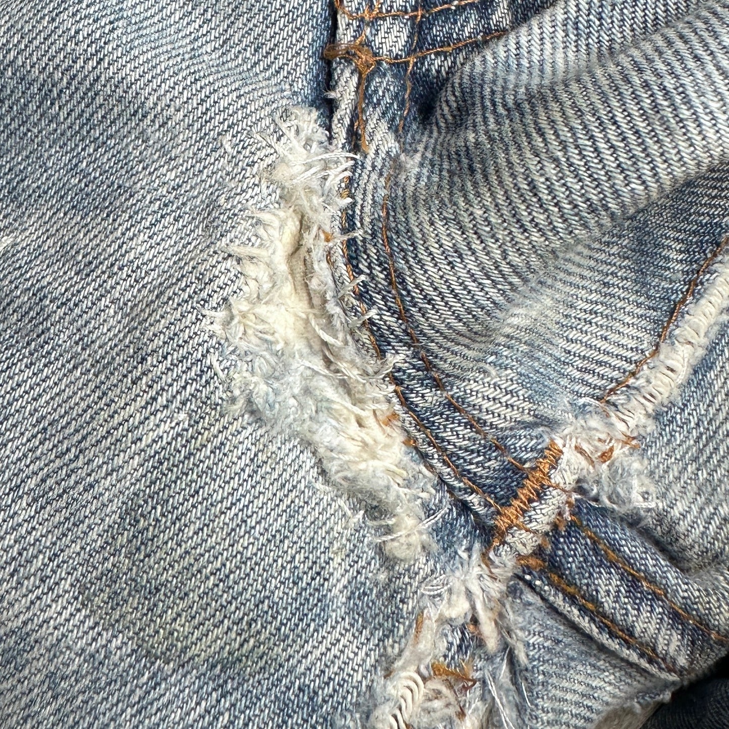 Vintage Levi’s 501 Distressed Light Wash Denim