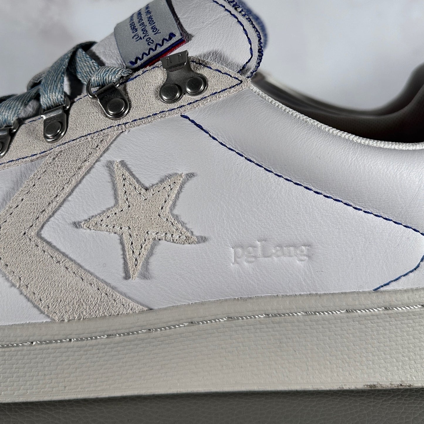 Converse x pgLang Pro Leather White