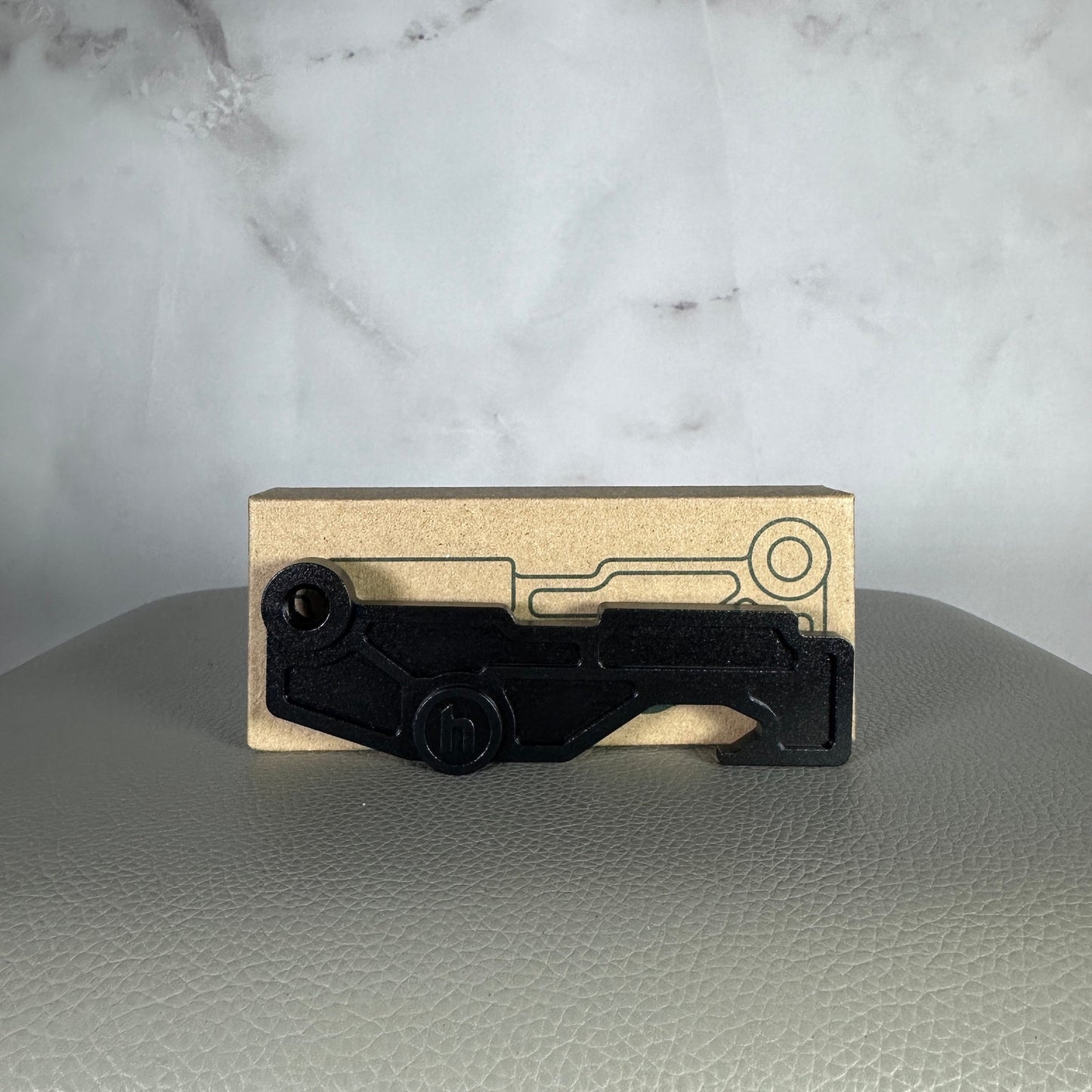 Hidden NY Black Aluminum Bottle Opener