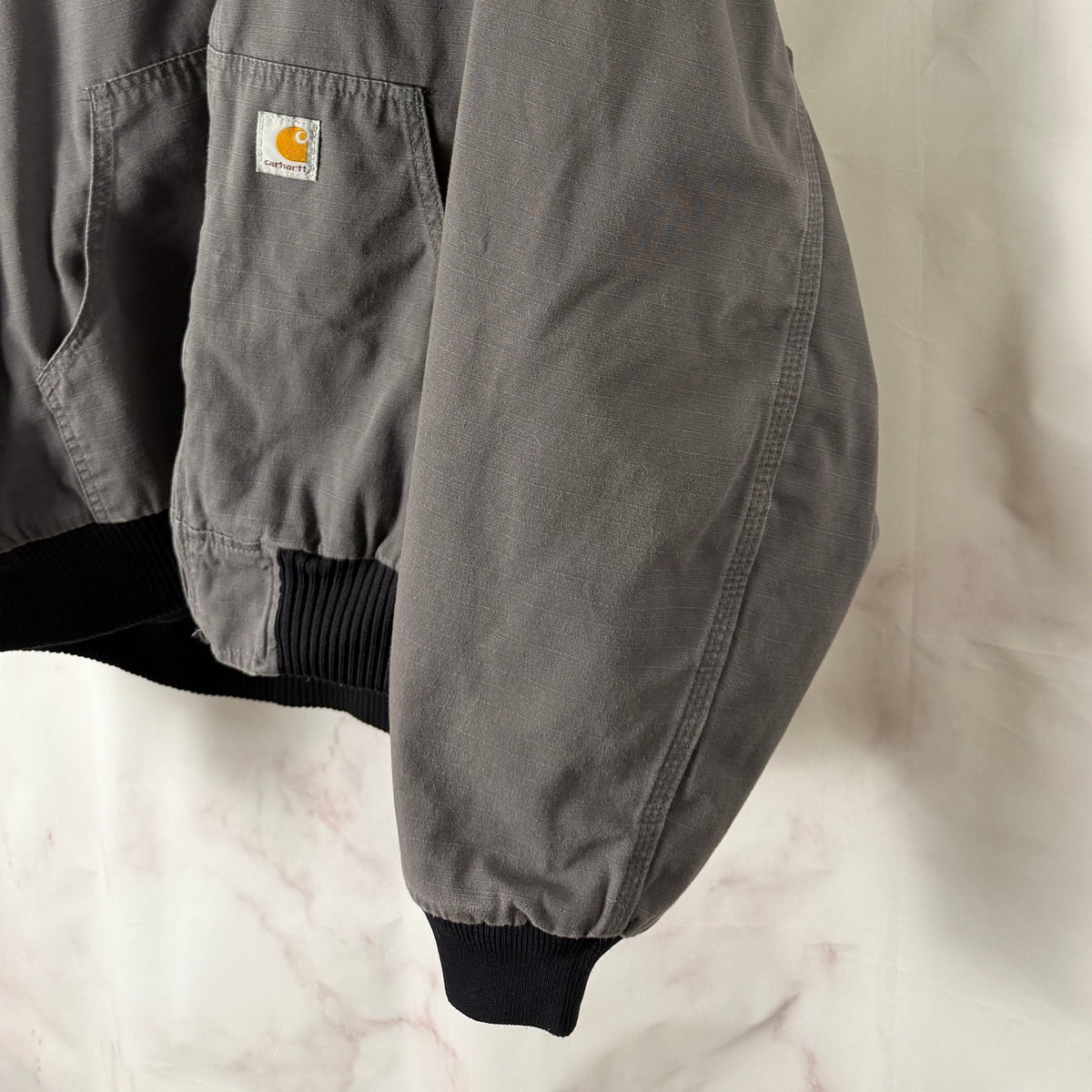 Carhartt Grey Ripstop Hooded Jacket