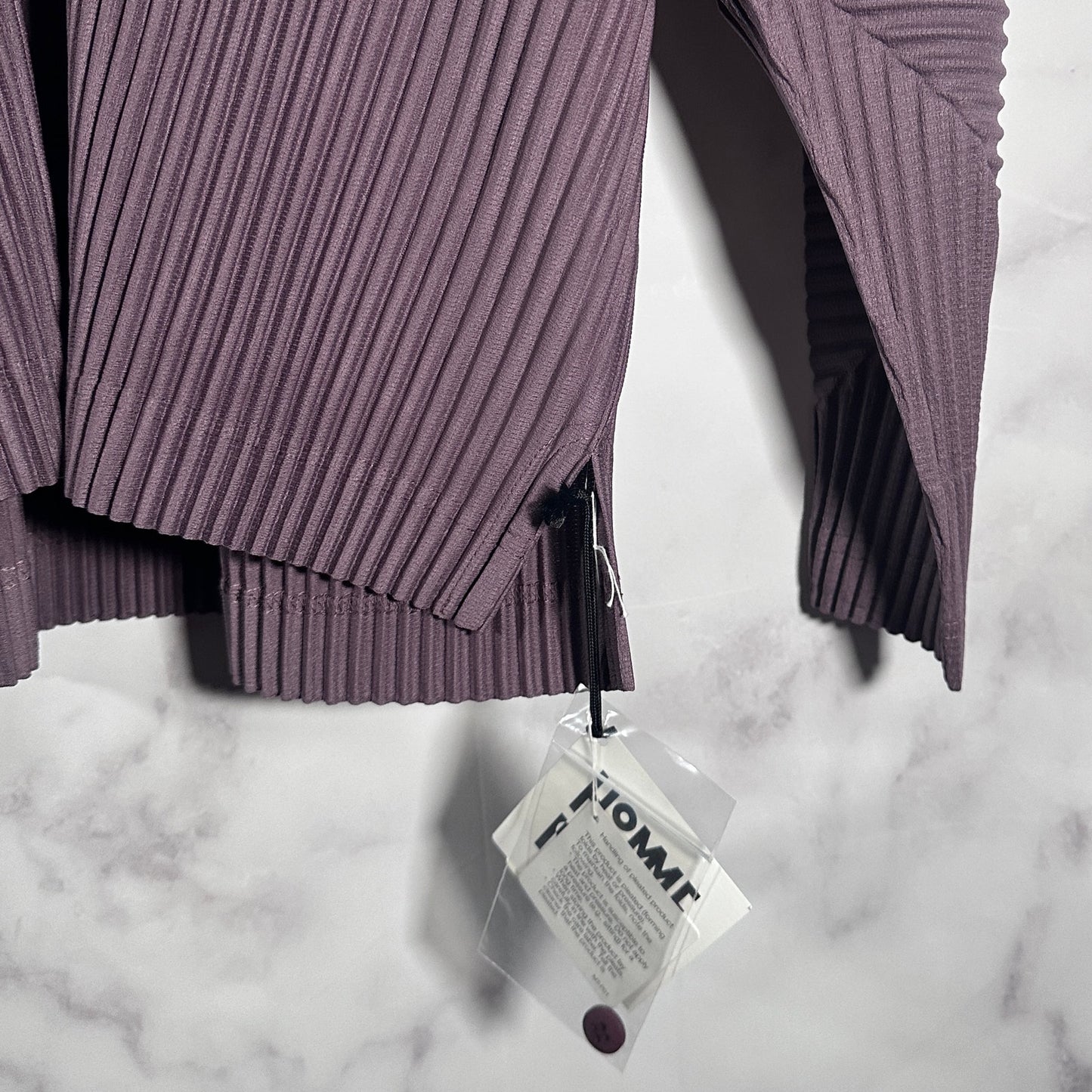 Issey Miyake Homme Plisse Mauve Longsleeve Polo Shirt