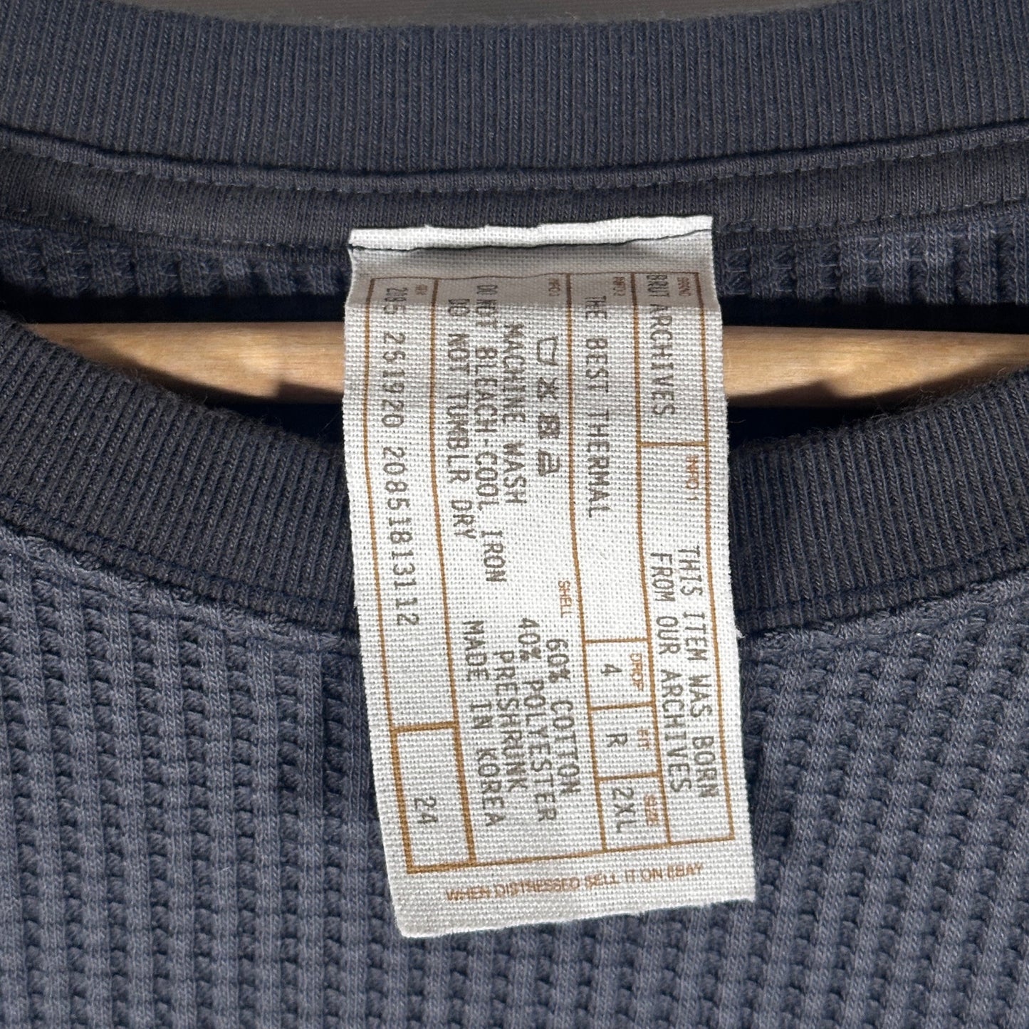 Brut Archives ‘Best Thermal’ Waffle Longsleeve