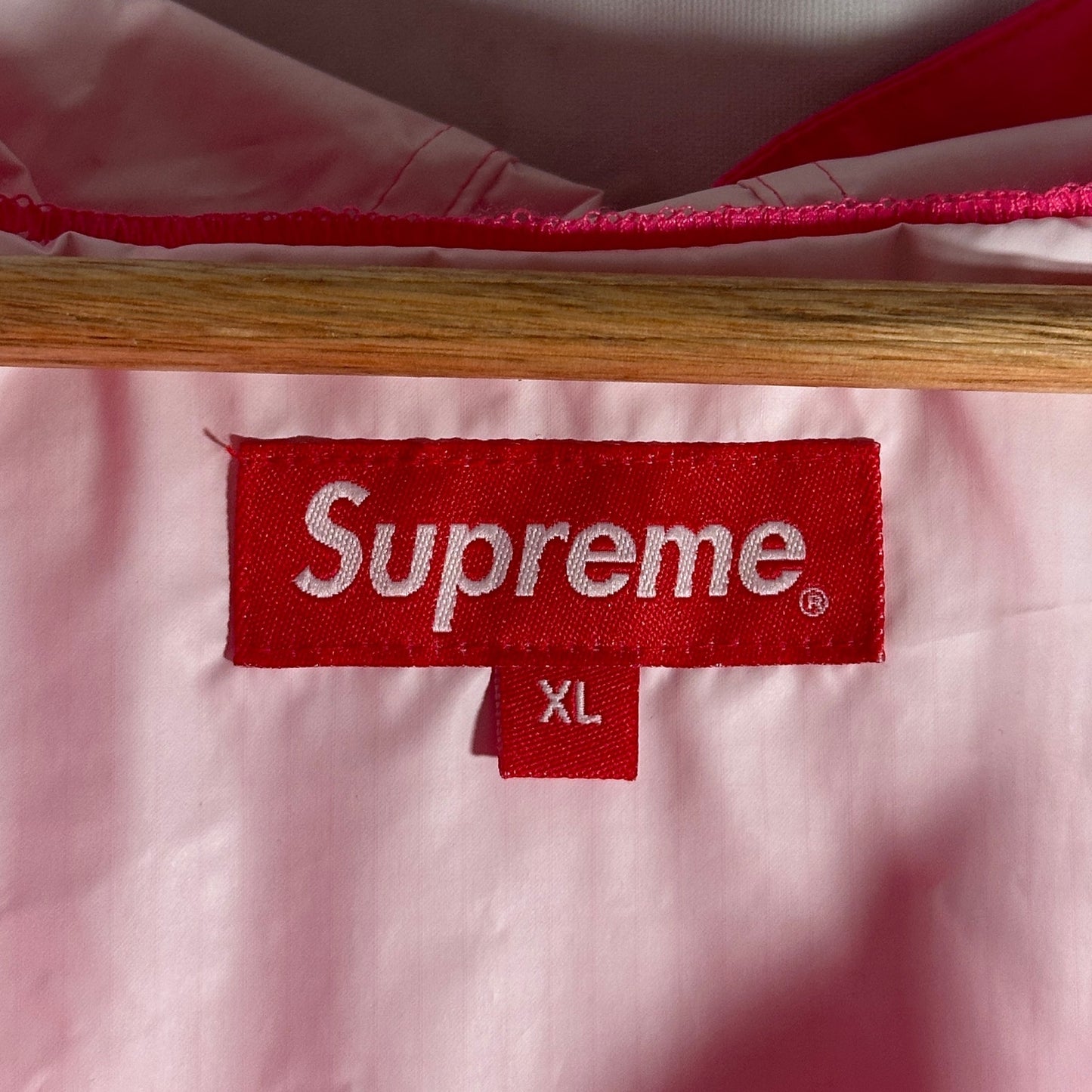 Supreme F/W17 Pink Packable Ripstop Pullover & Bag