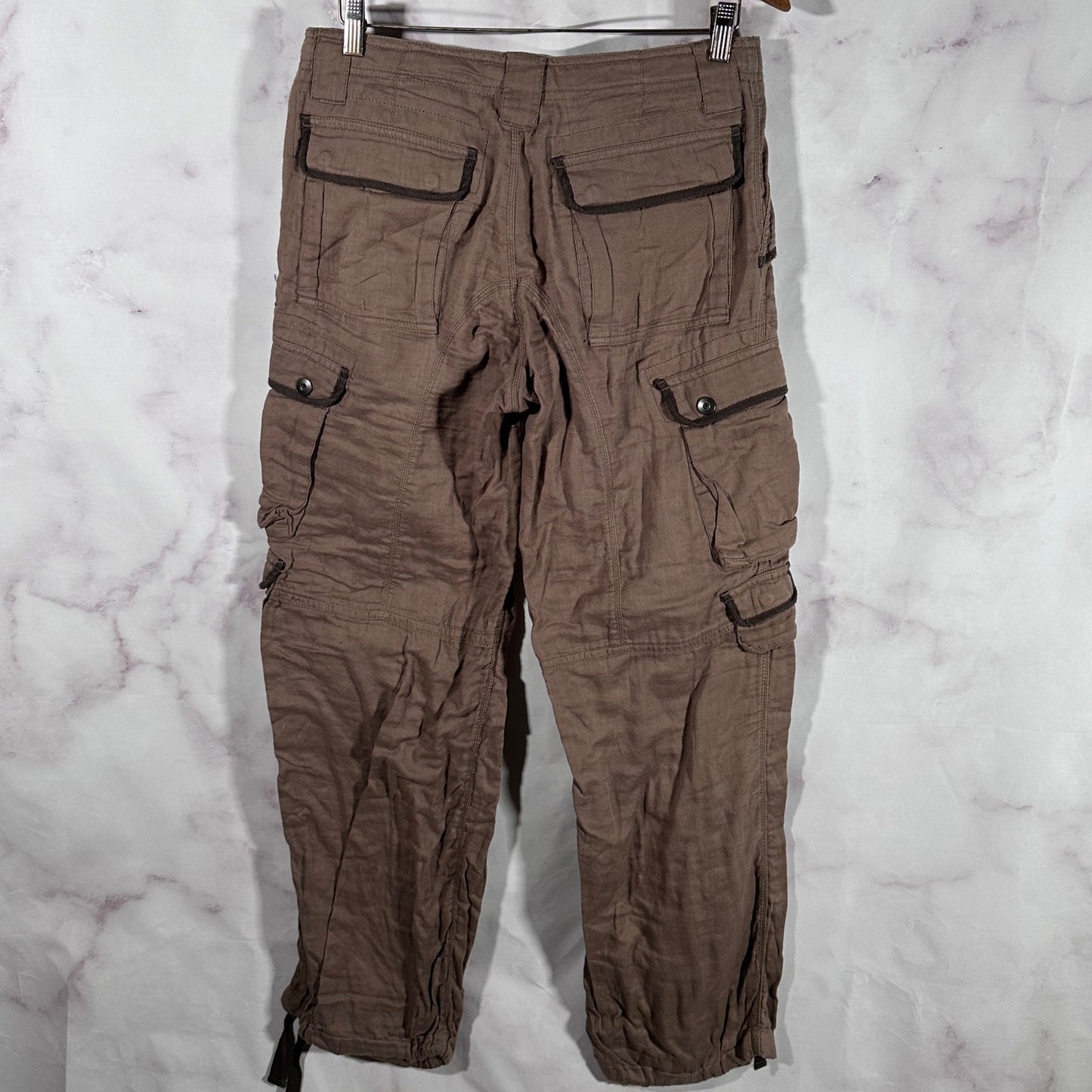 PPFM Brown Multi-Pocket Cargo Pants