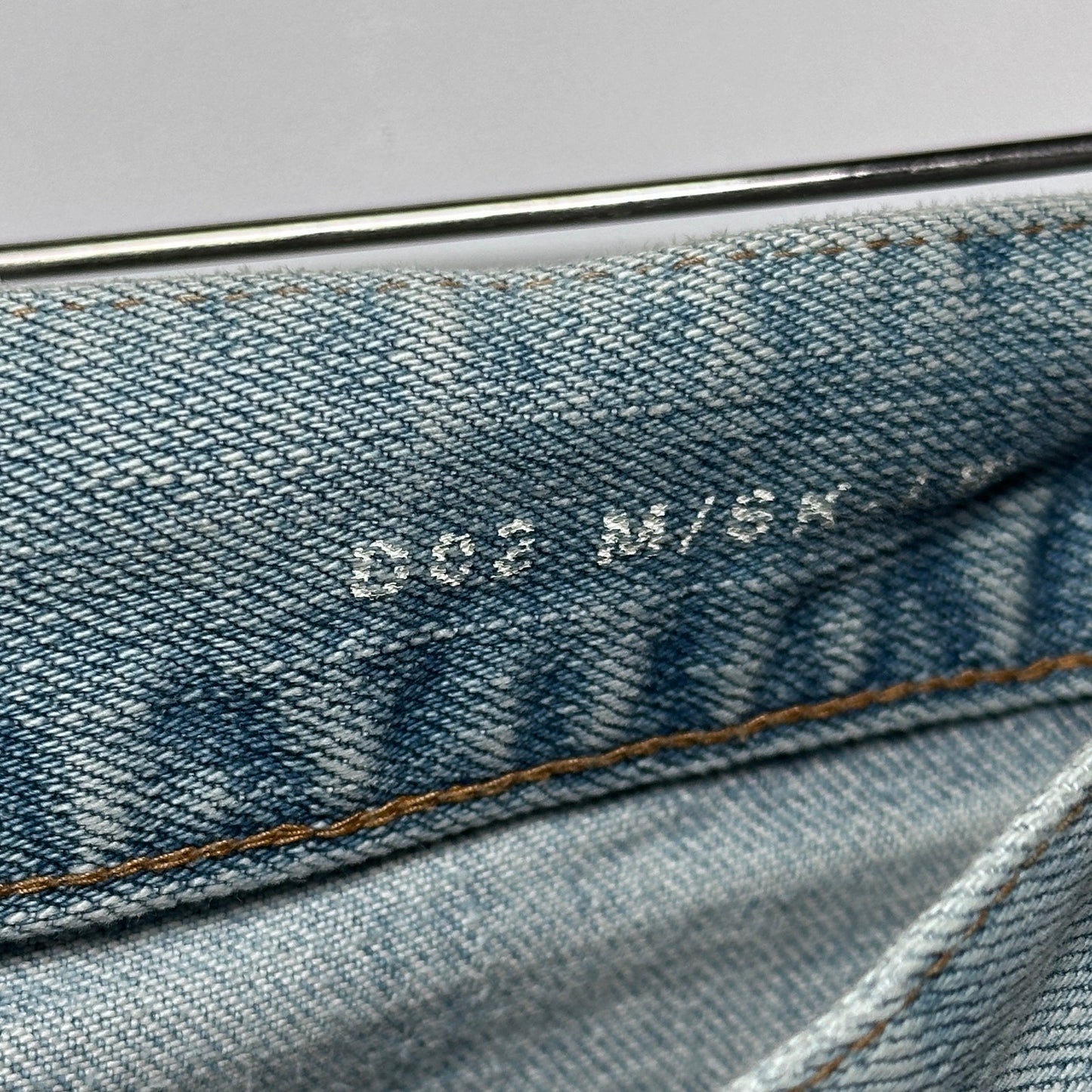 Saint Laurent Hedi Slimane D02 Skinny Light Wash Distressed Denim