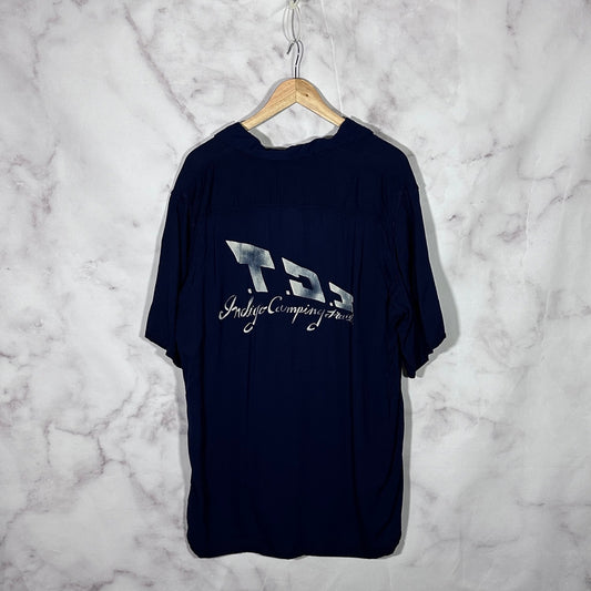 Visvim Indigo Camping Trailer Camp Collar Shirt