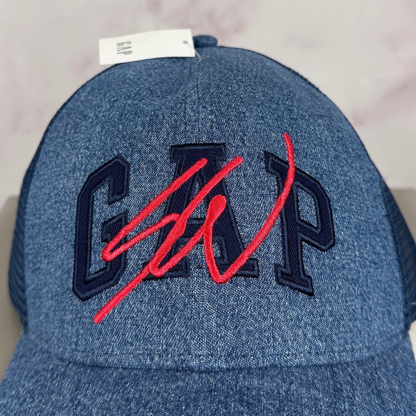 Sean Wotherspoon x Gap Re-Issue Denim & Mesh Logo Baseball Hat