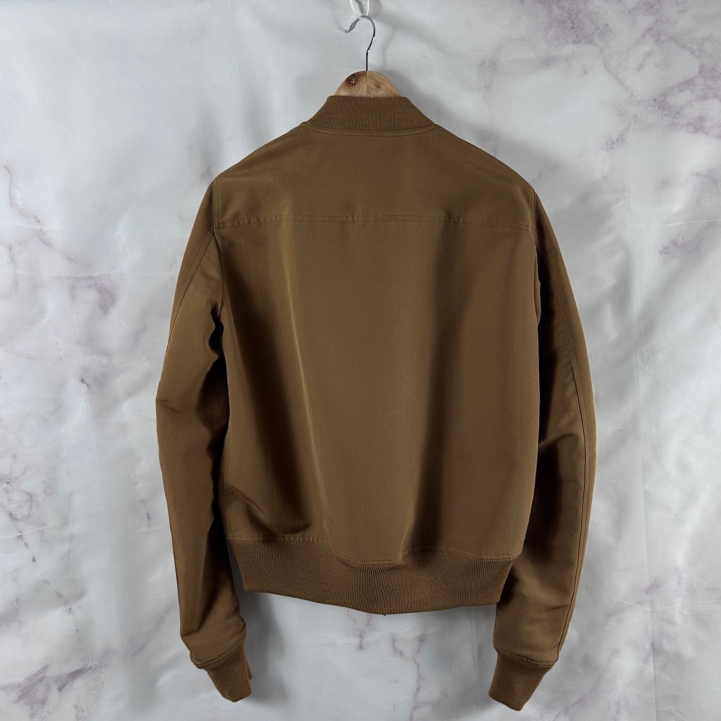 Rick Owens S/S21 Phlegethon Honey/Throat Flight Bomber Jacket