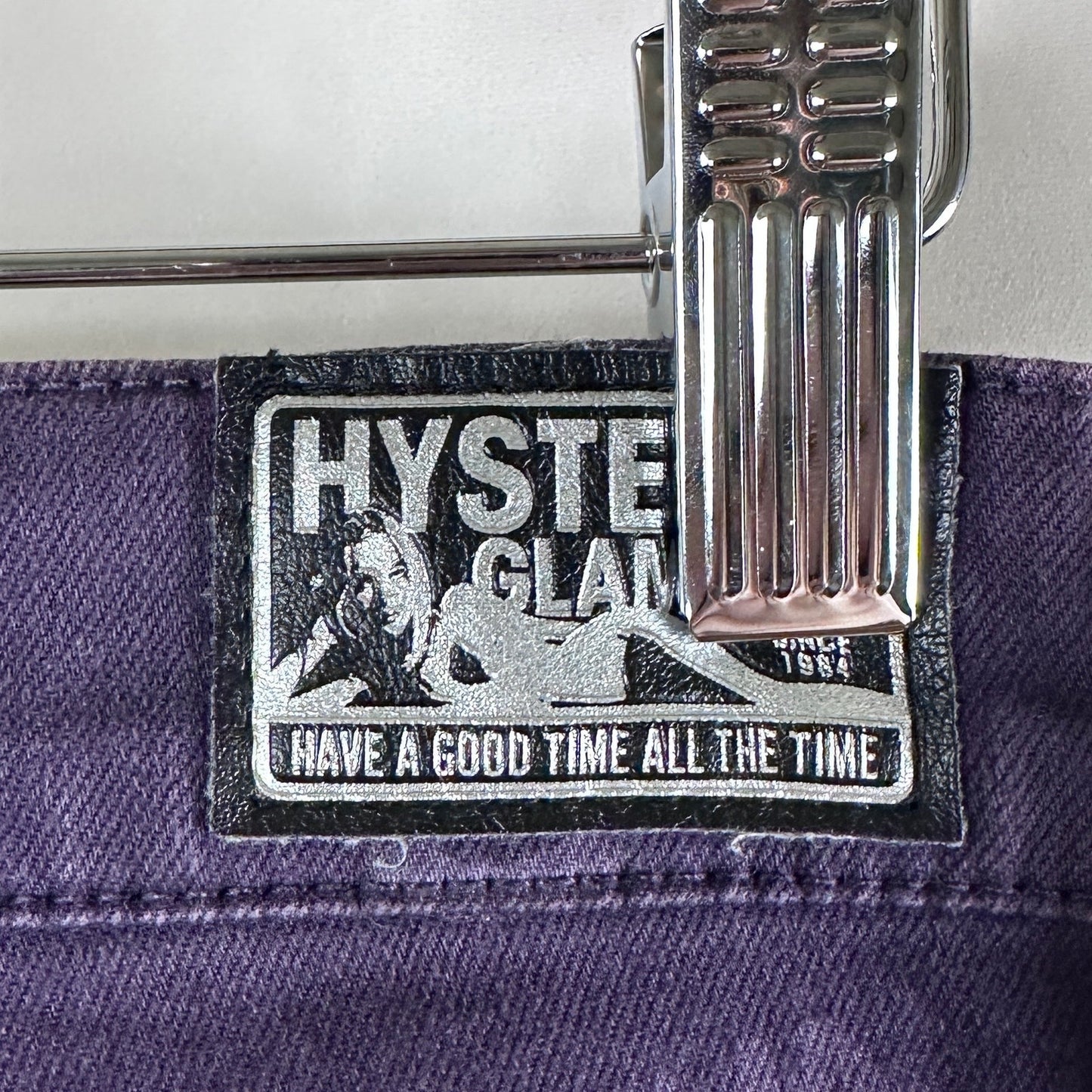 Hysteric Glamour Purple All-Over Print Pants