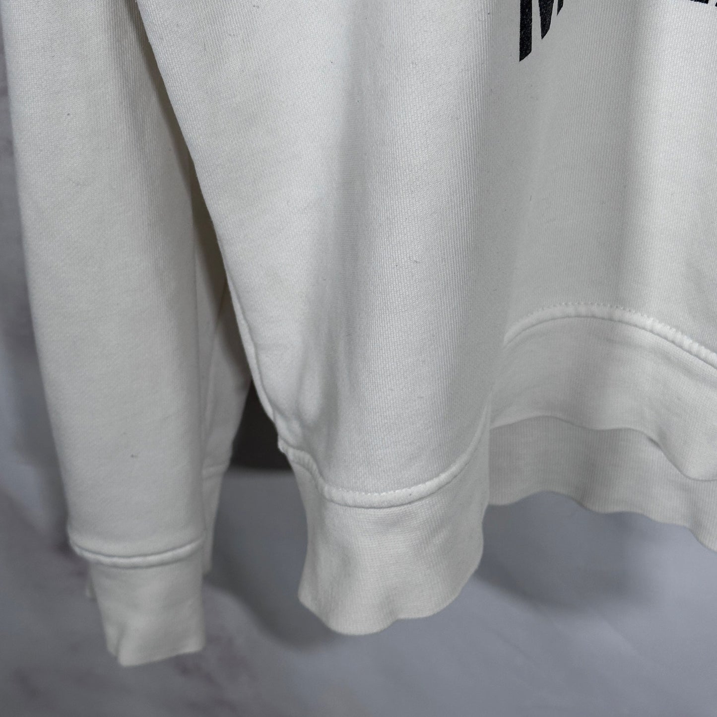 Moschino Milano Cream Logo Crewneck Sweatshirt
