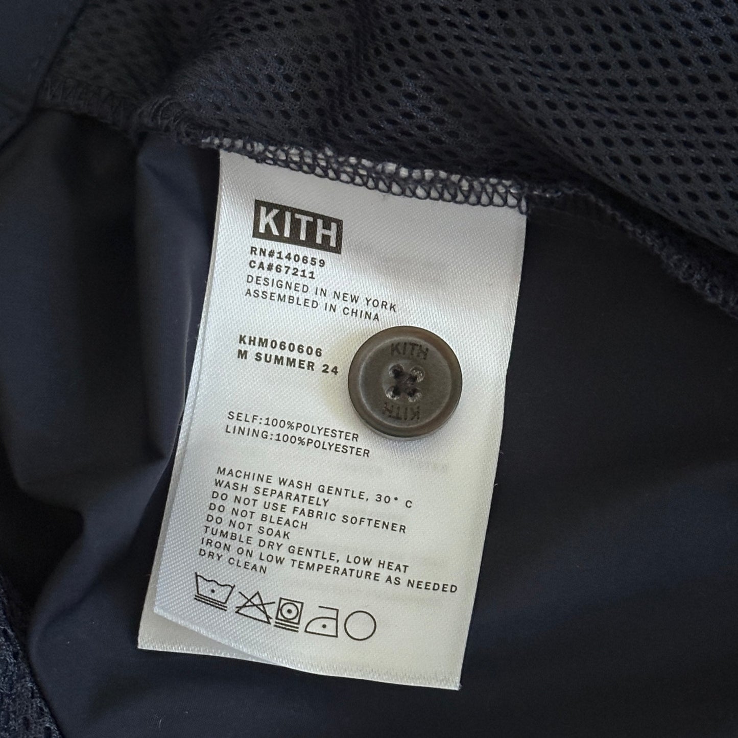 Kith Navy Pleated Kyson Pant