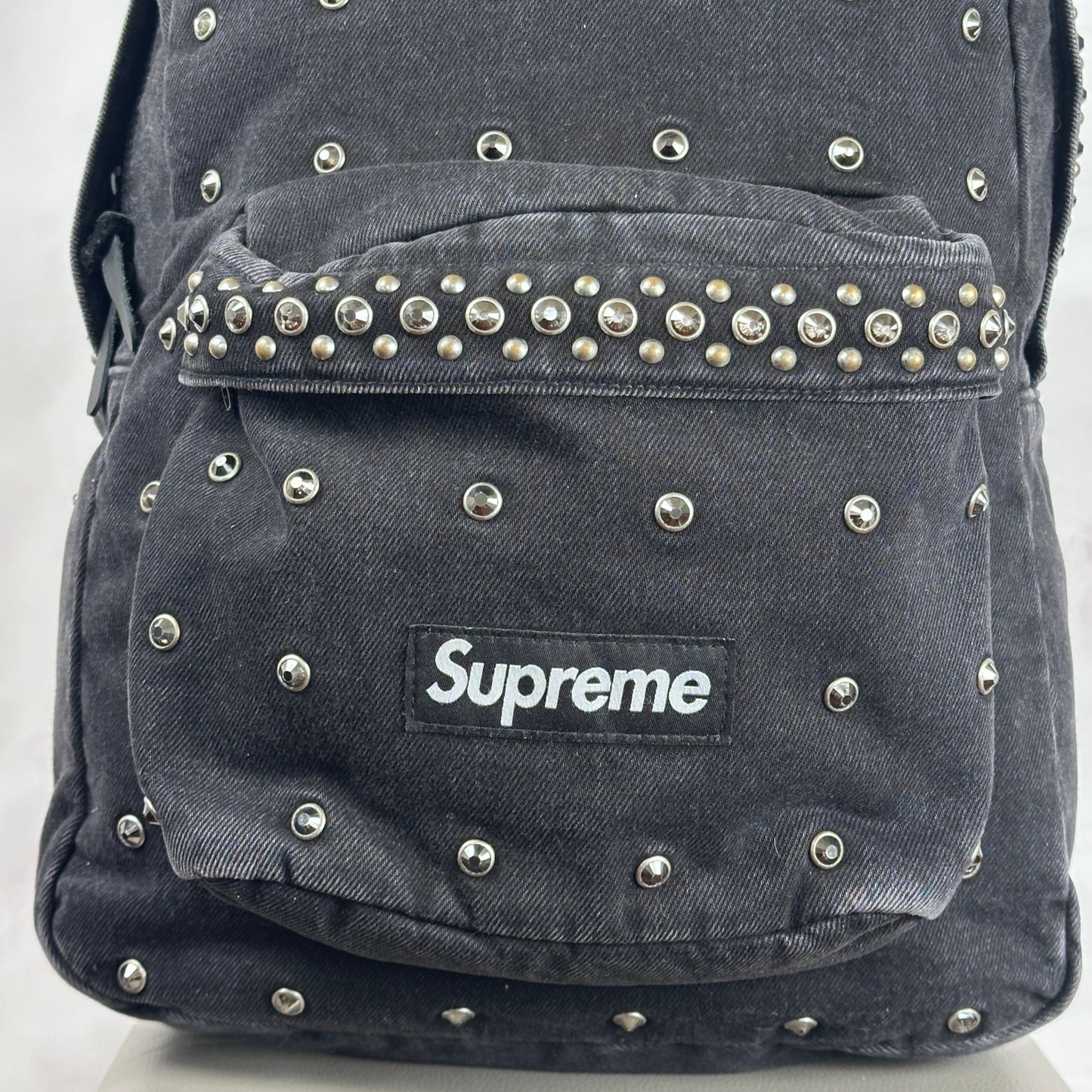 Supreme x b.b. Simon Black Denim Backpack