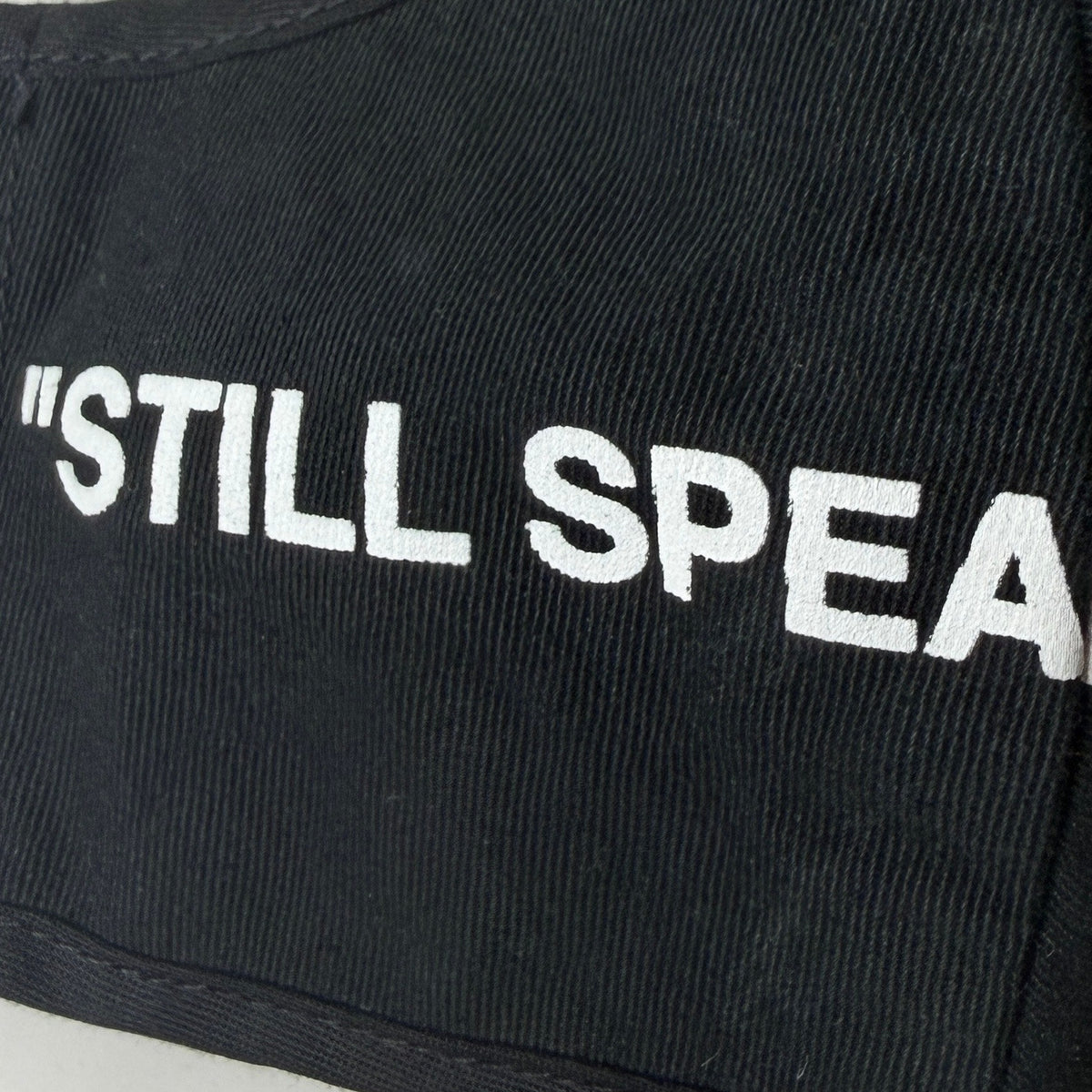 Virgil Abloh MOCA "Still Speaks Loudly" Black Facemask