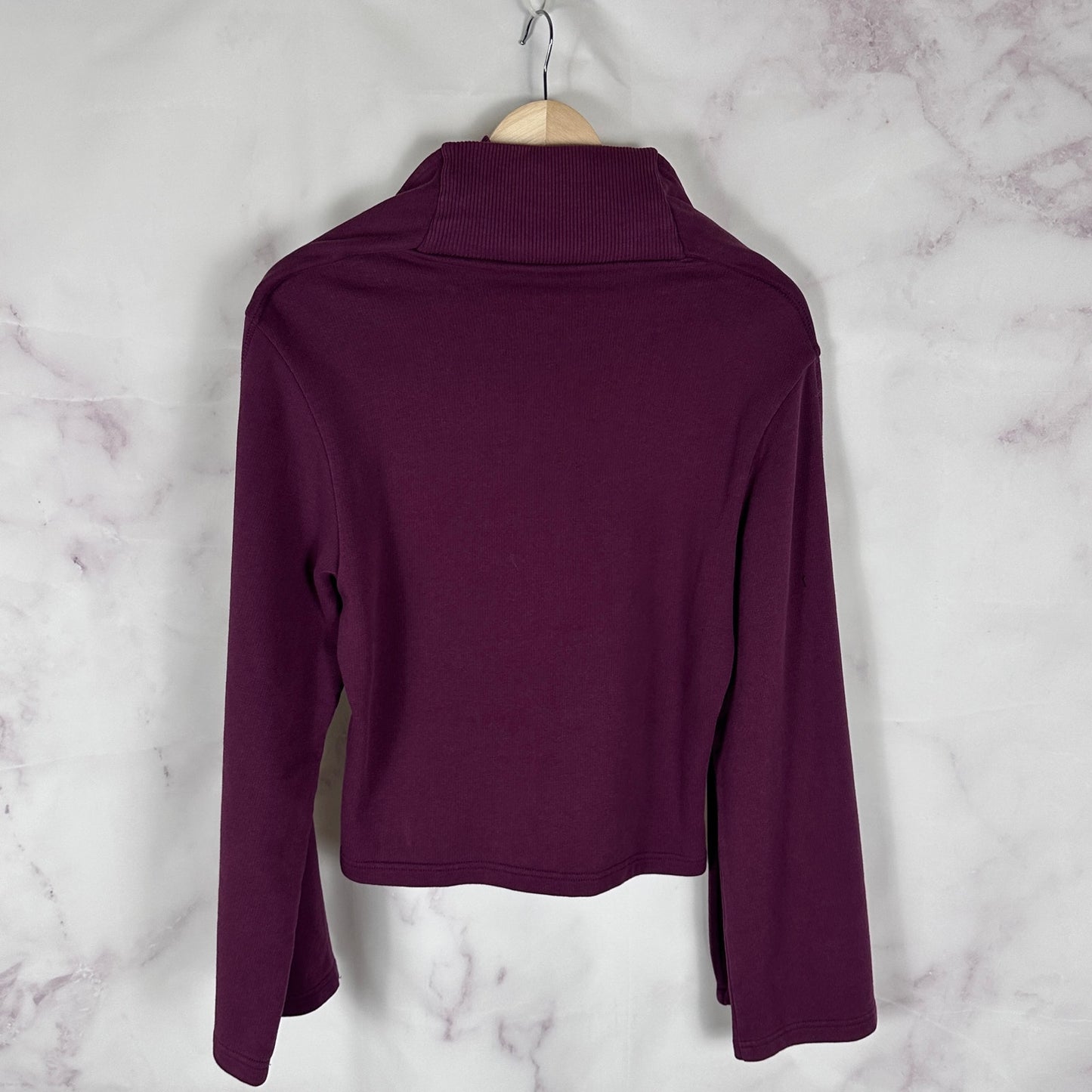 Y/Project Burgundy Flap Layer Sweatshirt