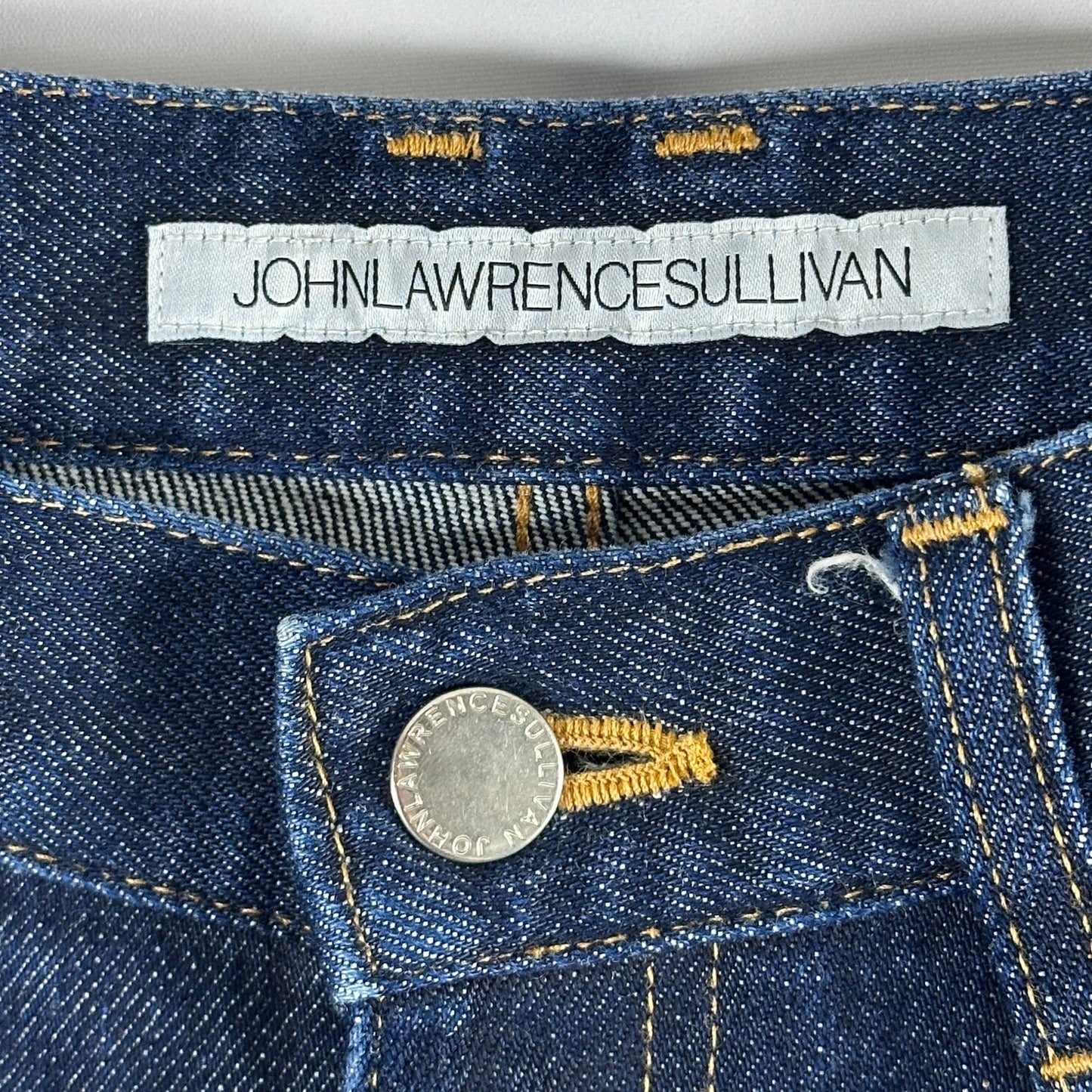 John Lawrence Sullivan Indigo Released Hem Denim