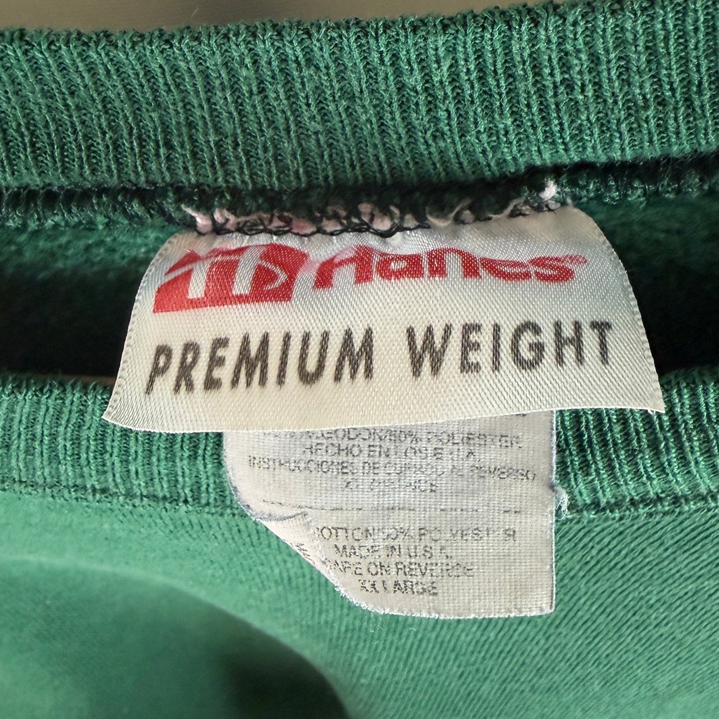 Vintage 90s Premium Green Crewneck Sweatshirt