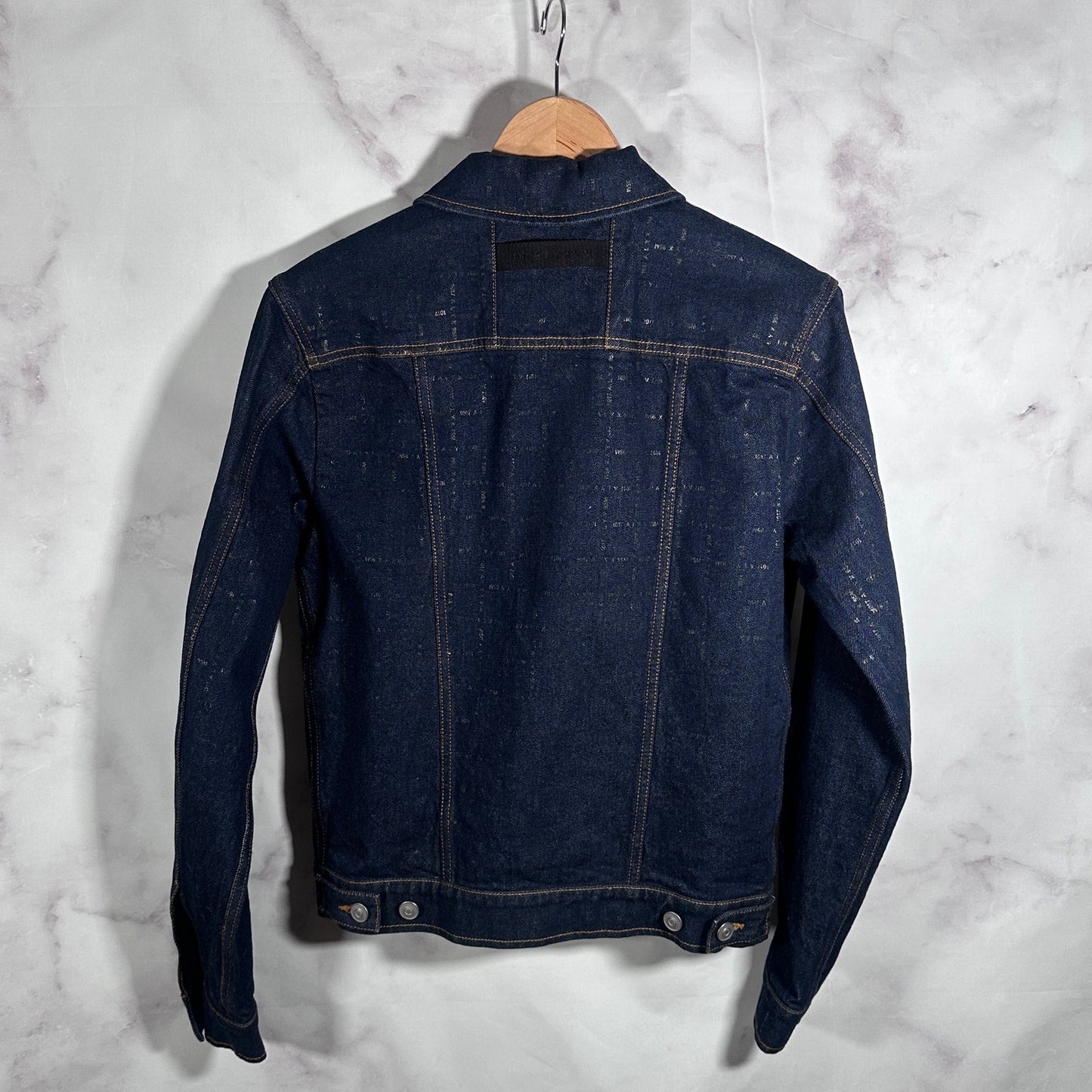 1017 Alyx 9SM Indigo Monogram Denim Trucker Jacket