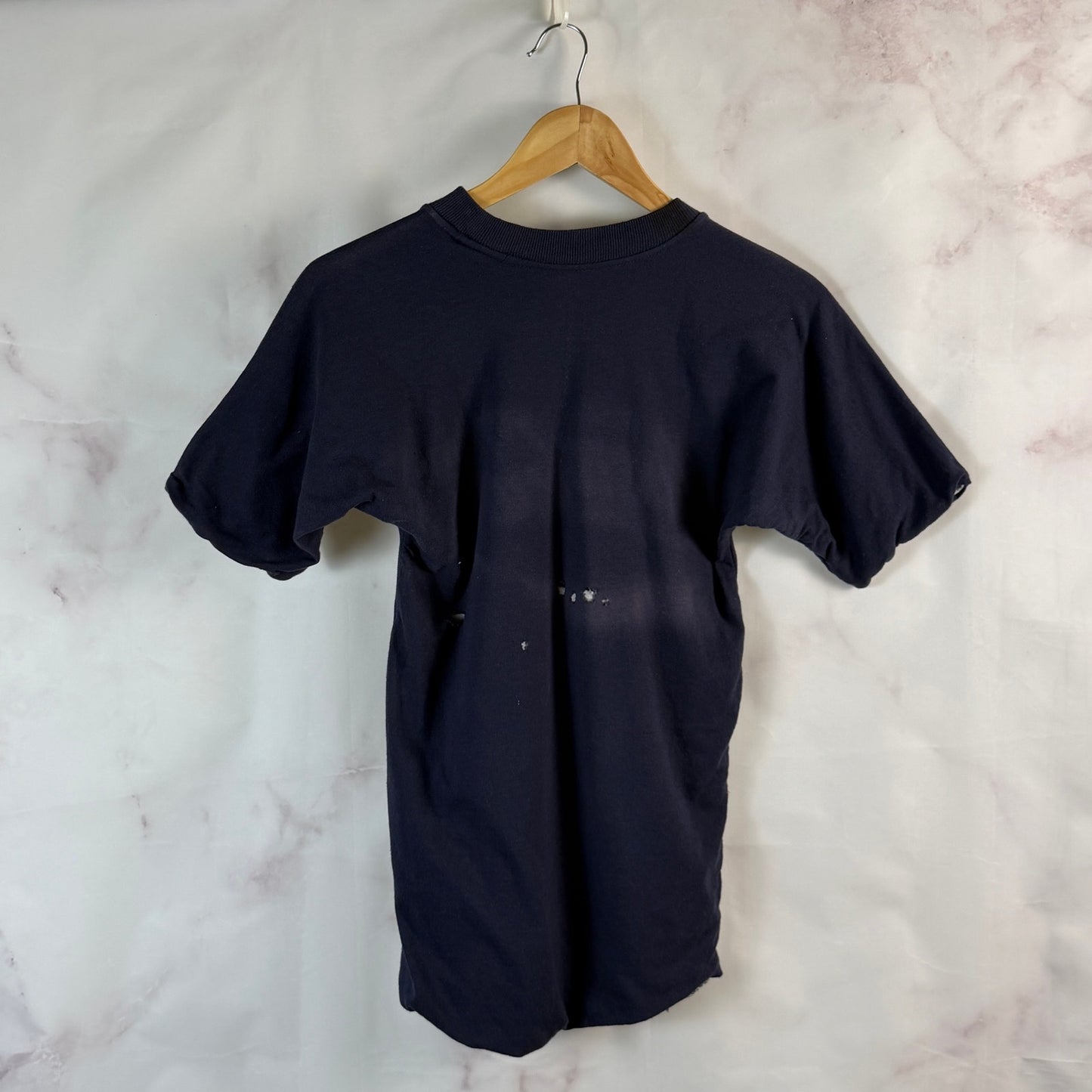 Vintage 80s Coca-Cola Double Face Navy Jersey Shirt