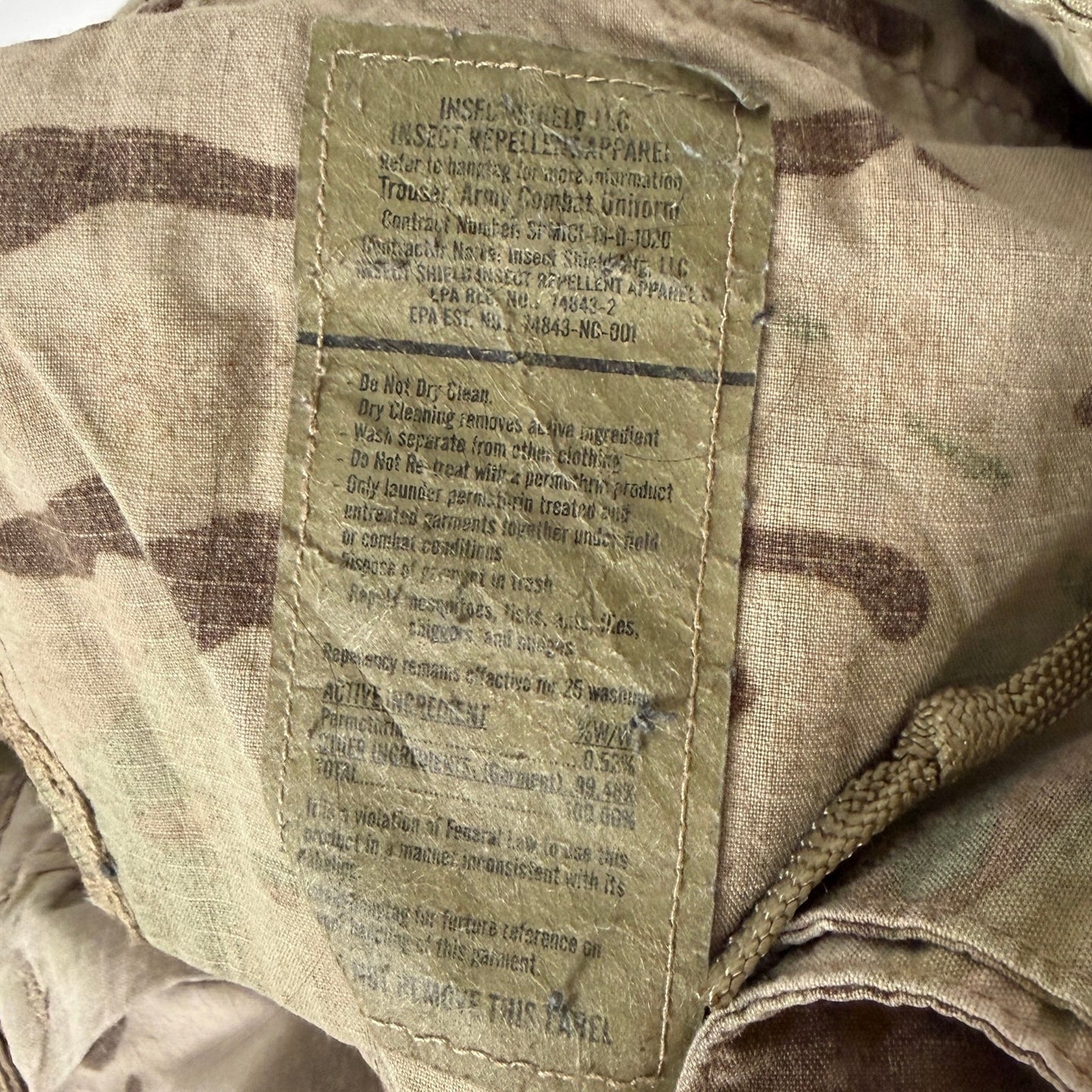 US Military OCP Camo Cargo Combat Pants
