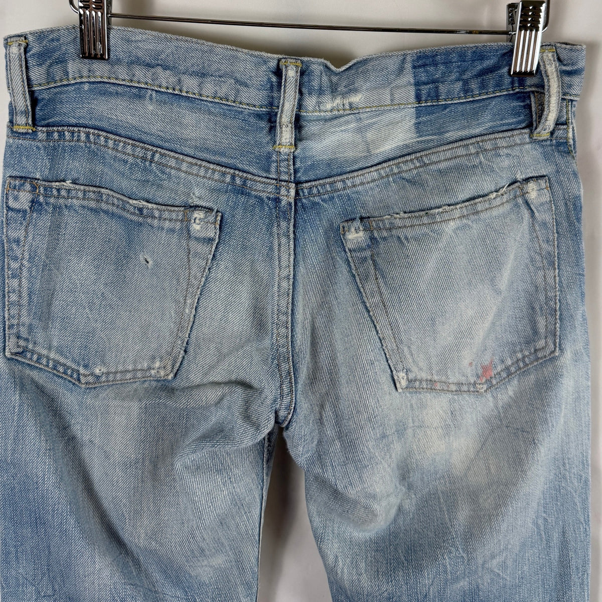 Hysteric Glamour Repaired Light Wash Studded Denim