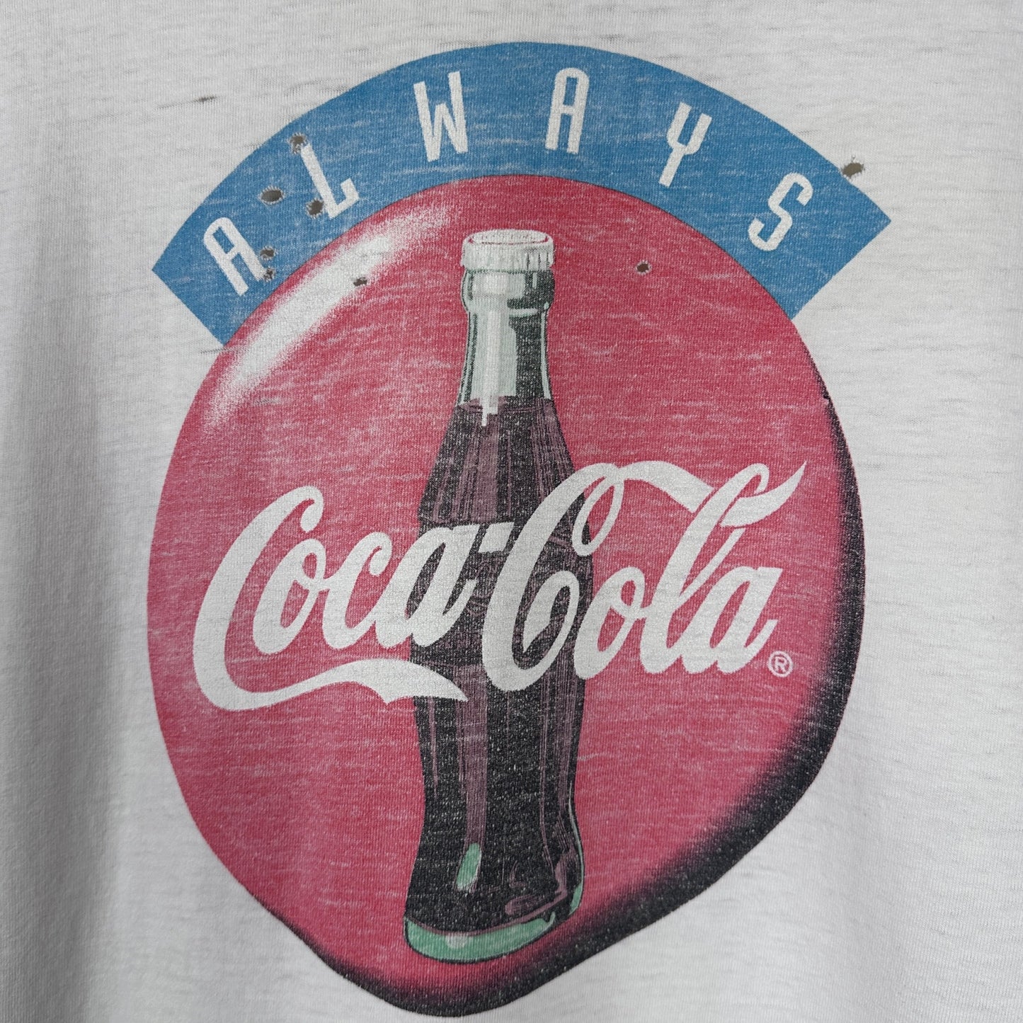 Vintage Coca-Cola White Cutoff Shirt